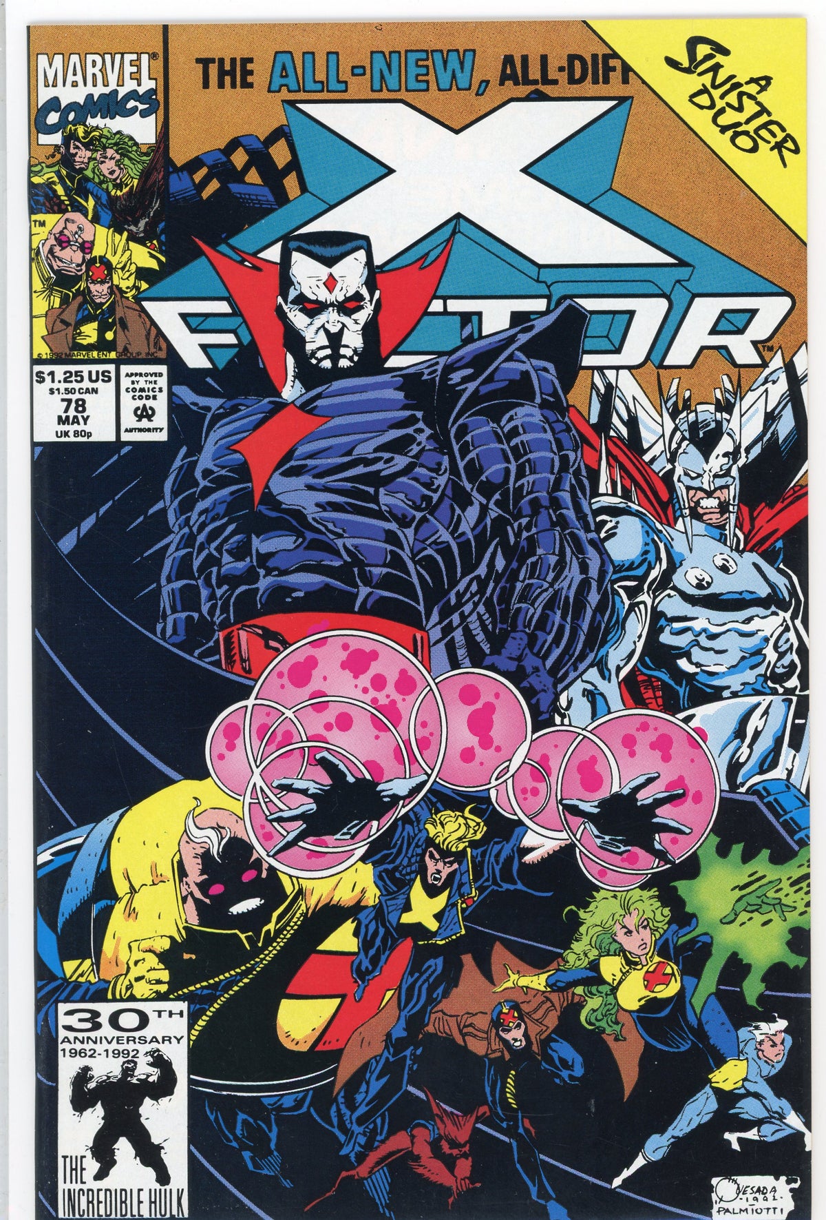 X-FACTOR #78 NM AWESOME QUESADA COVER BRILLIANT SHEEN