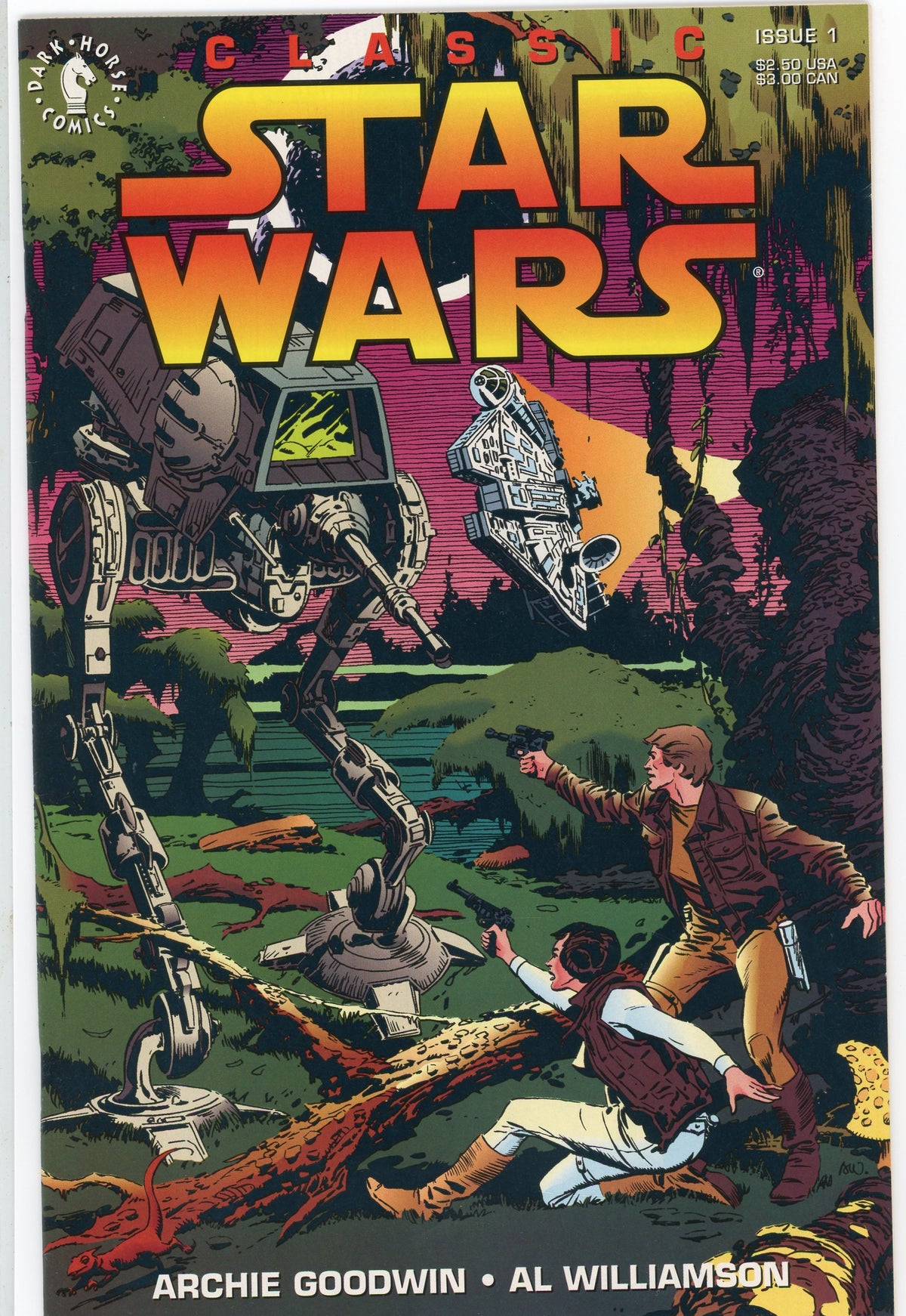 CLASSIC STAR WARS #1 NM WILLIAMSON WORK DARK HORSE BATTLE COVER GEM