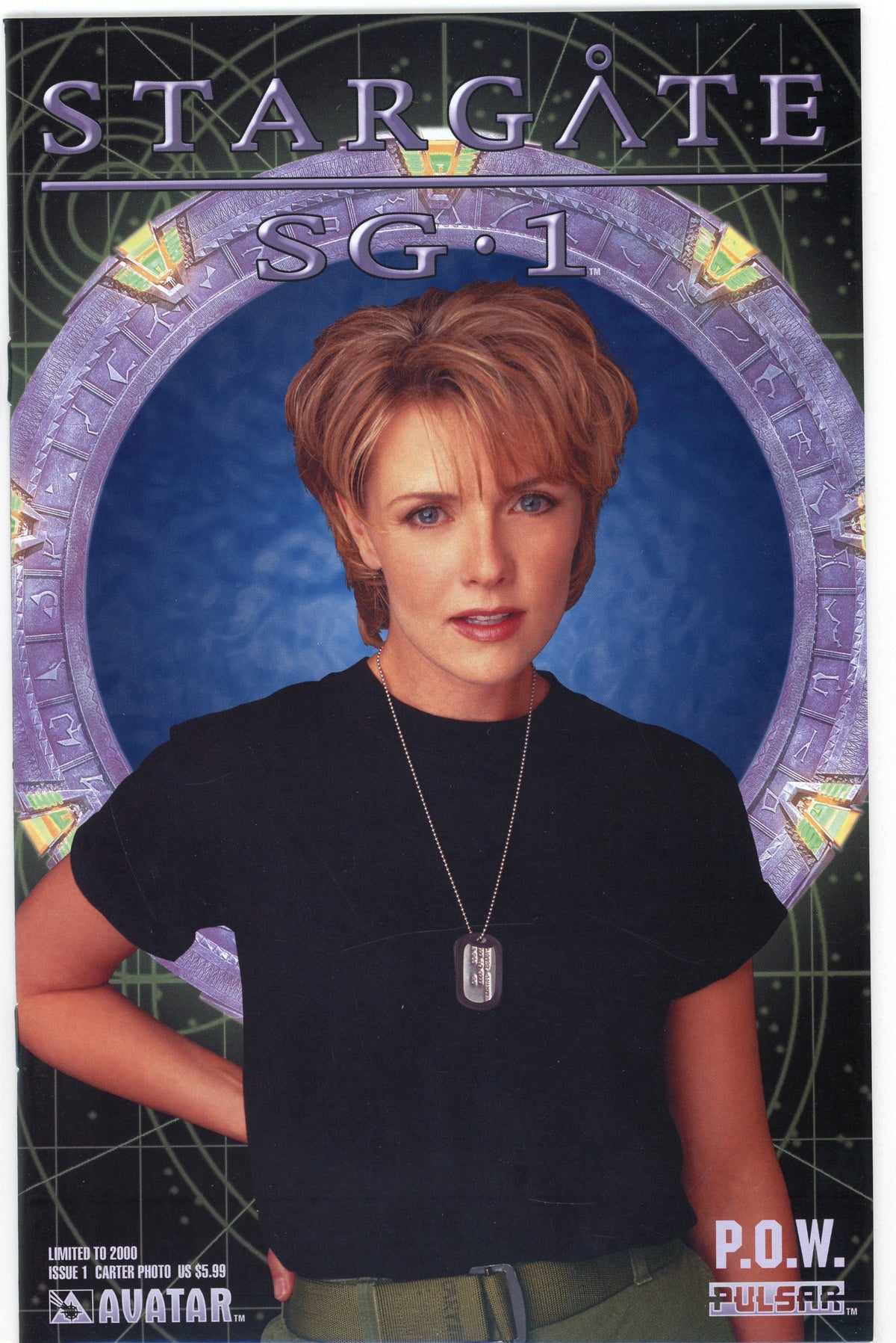 STARGATE SG 1 #1 CARTER PHOTO P.O.W. STORYLINE AMAZING GLOSS AND SHEEN