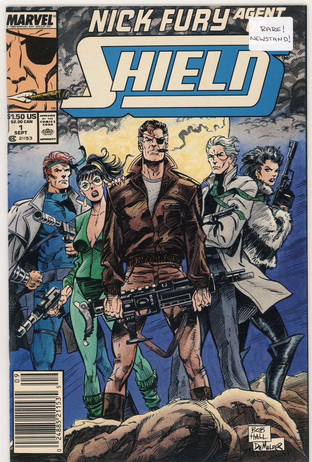 NICK FURY AGENT OF SHIELD #1 NM RARE NEWSTAND GREAT HALL COVER