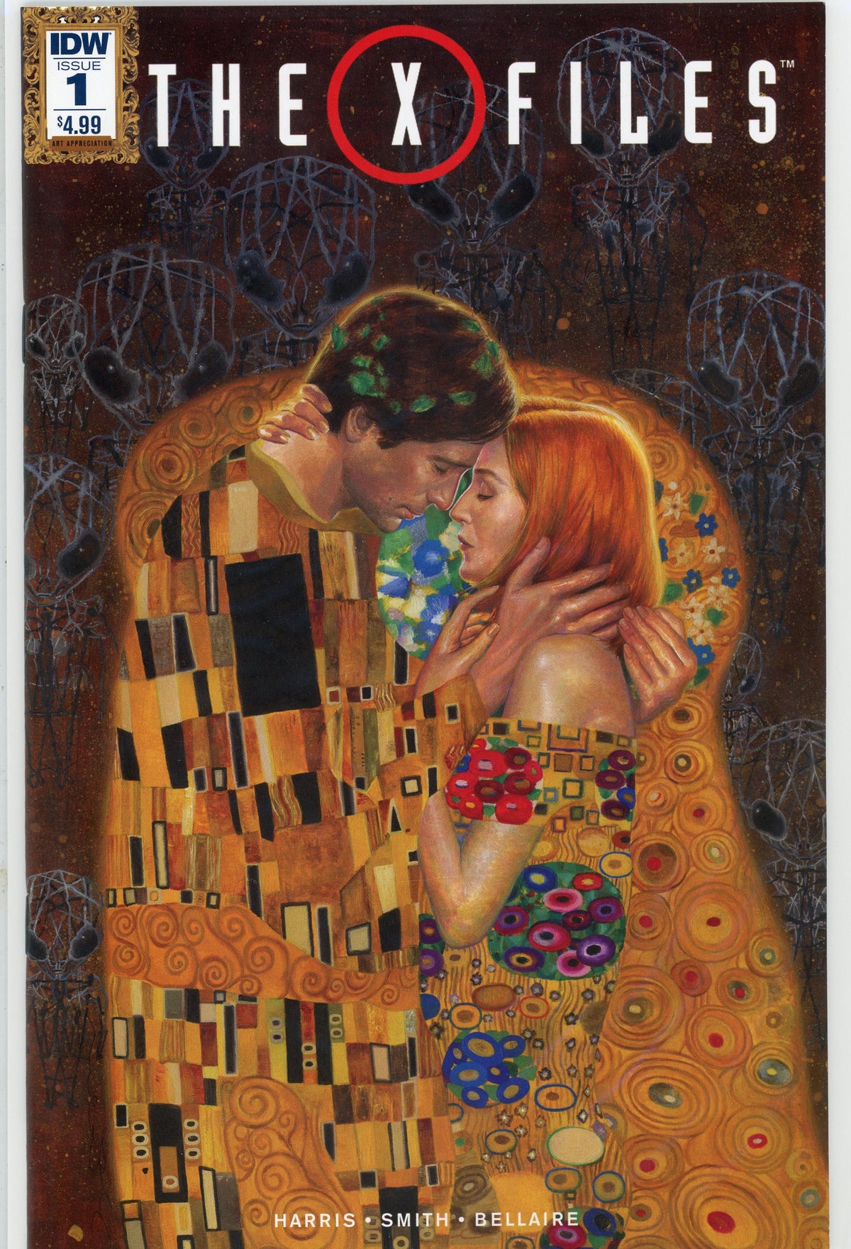 THE X-FILES #1 NM CLASSIC KLIMT HOMAGE COVER BRILLIANT SHINE IDW COMICS