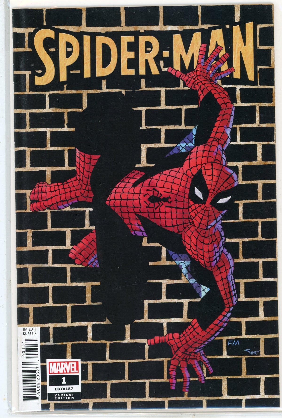 SPIDERMAN #1 NM VARIANT EDITION CLASSIC COVER STUNNING 1 IN 50