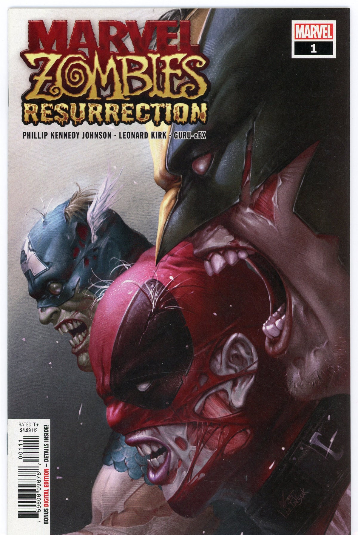 MARVEL ZOMBIES RESURRECTION #1 NM KIRK WORK TERRIFYING COVER NICE GLOSS
