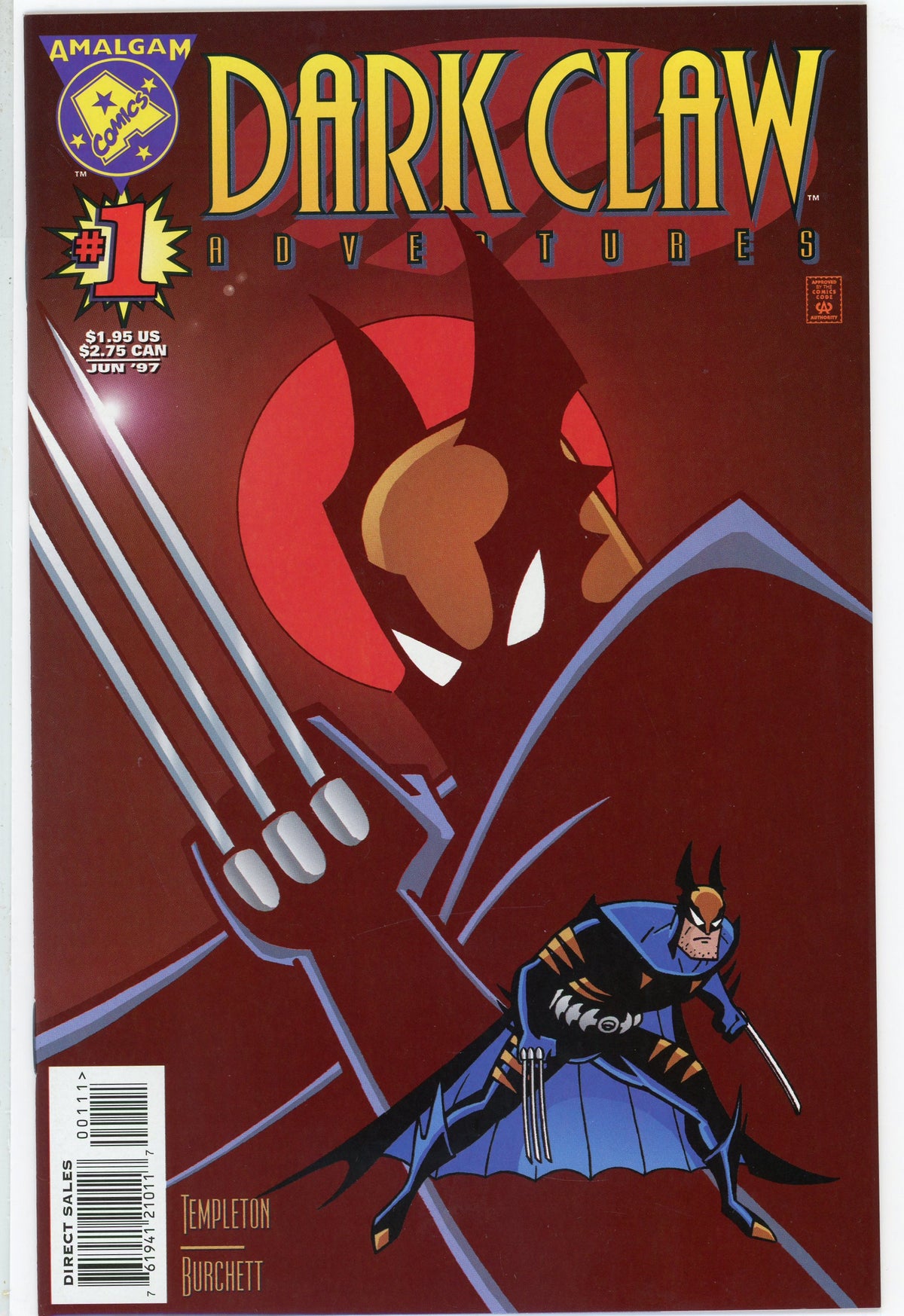 DARK CLAW ADVENTURES #1 NM AMAGALM COMICS AWESOME CARTOON STYLE COVER