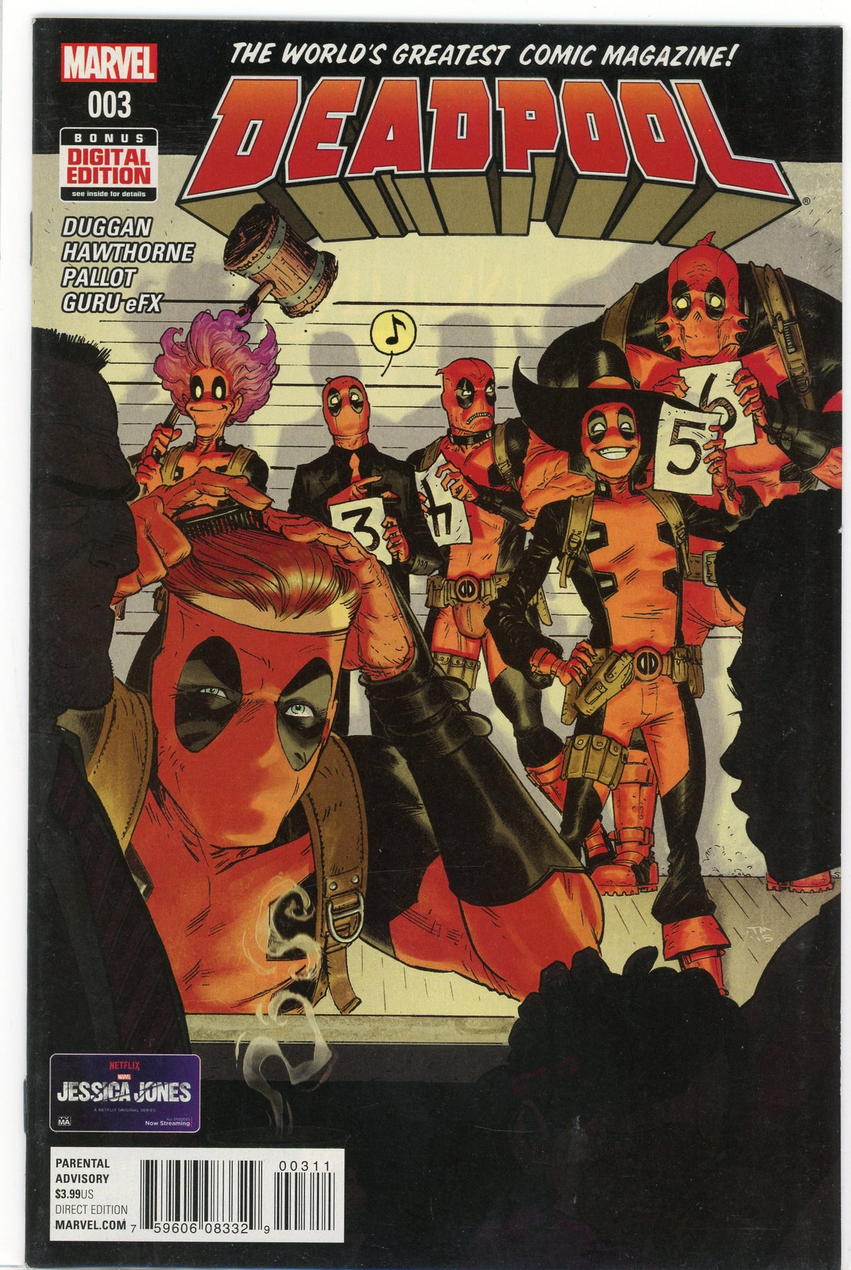 DEADPOOL #3 NM HILARIOUS COVER VIBRANT COLORS
