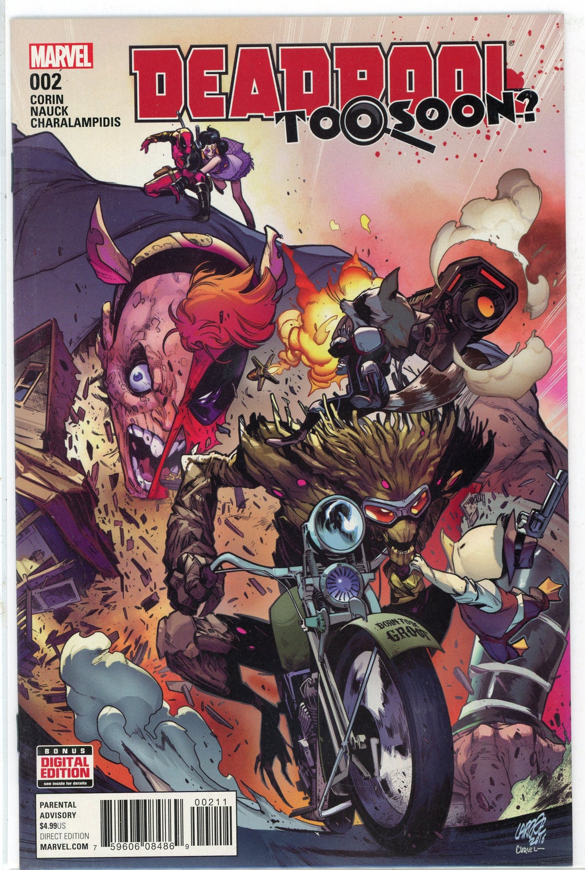 DEADPOOL #2 NM HILARIOUS COVER VIVID HUES
