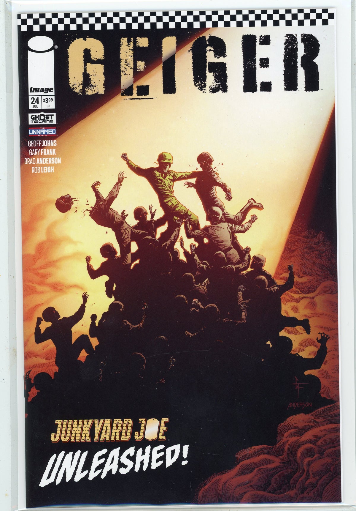 GIEGER #24 NM ACTION PACKED COVER IMAGE COMICS VIBRANT COLORS