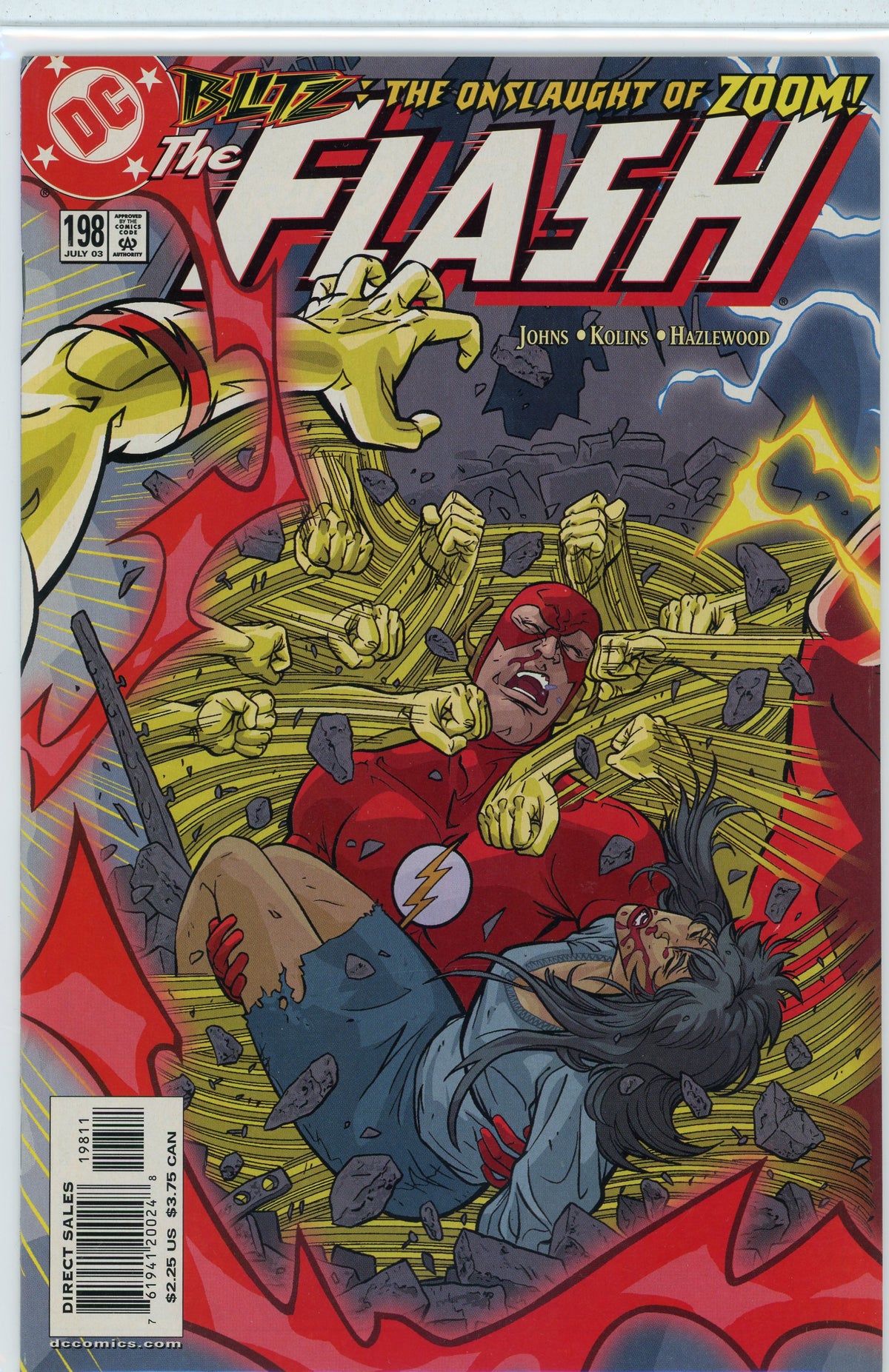 THE FLASH #198 NM STUNNING BATTLE COVER WONDROUS COLOR PALETTE