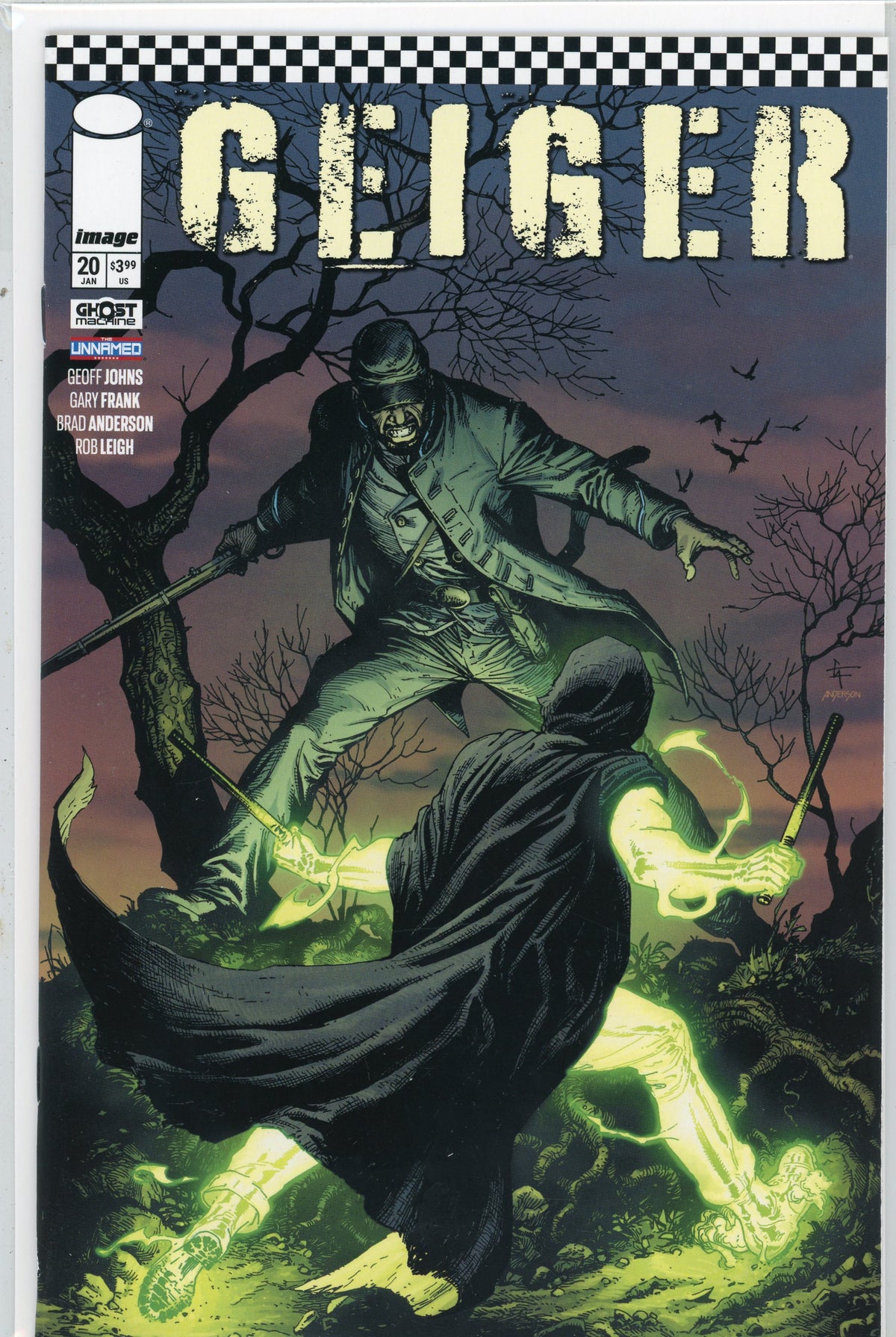 GEIGER #20 NM IMAGE COMICS TERRIFYING COVER TERRIFIC GLOSSY SHEEN