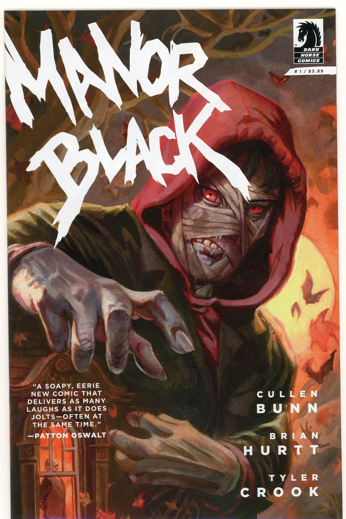 MANOR BLACK #1 NM TERRIFYING COVER BUNN WORK GLOSSY COLORS