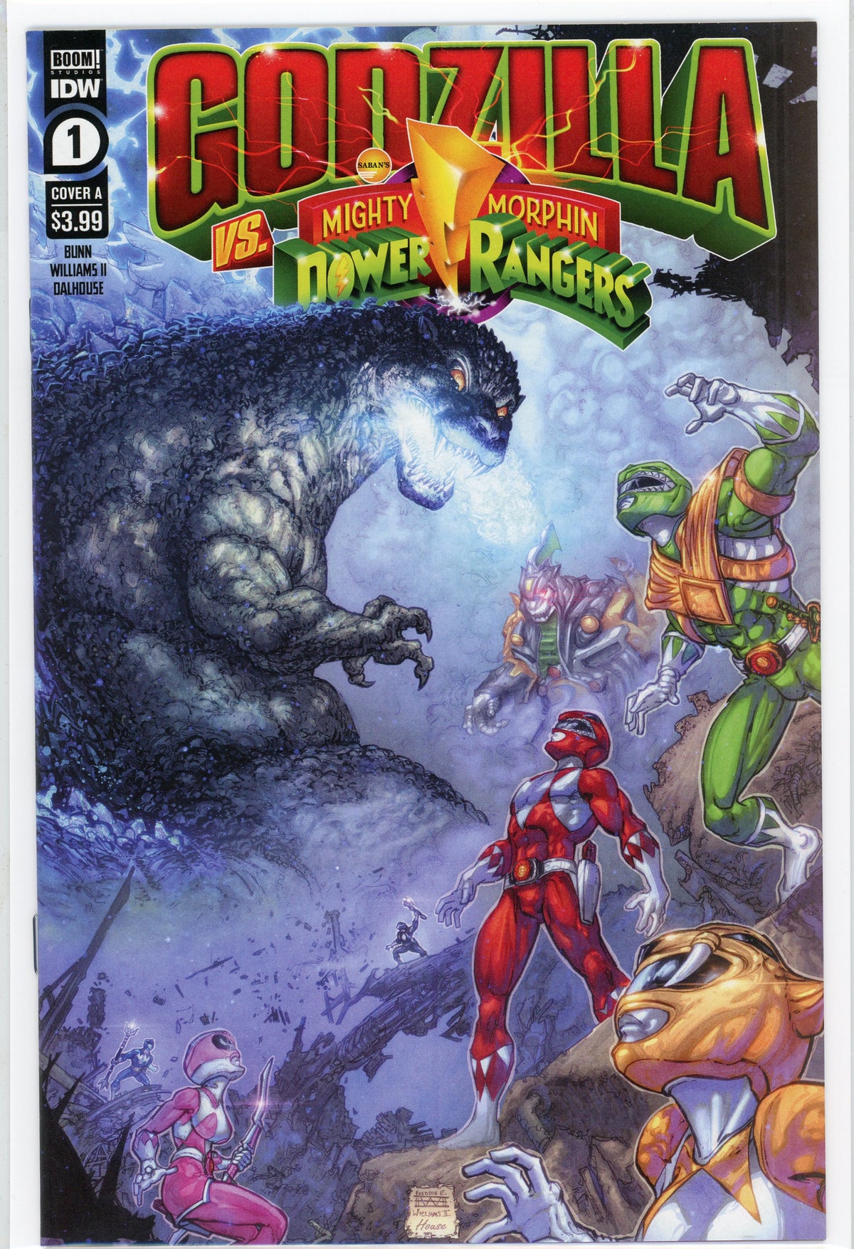GODZILLA VS MIGHTY MORPHIN POWER RANGERS #1 NM BOOM COMICS STUNNING SHEE