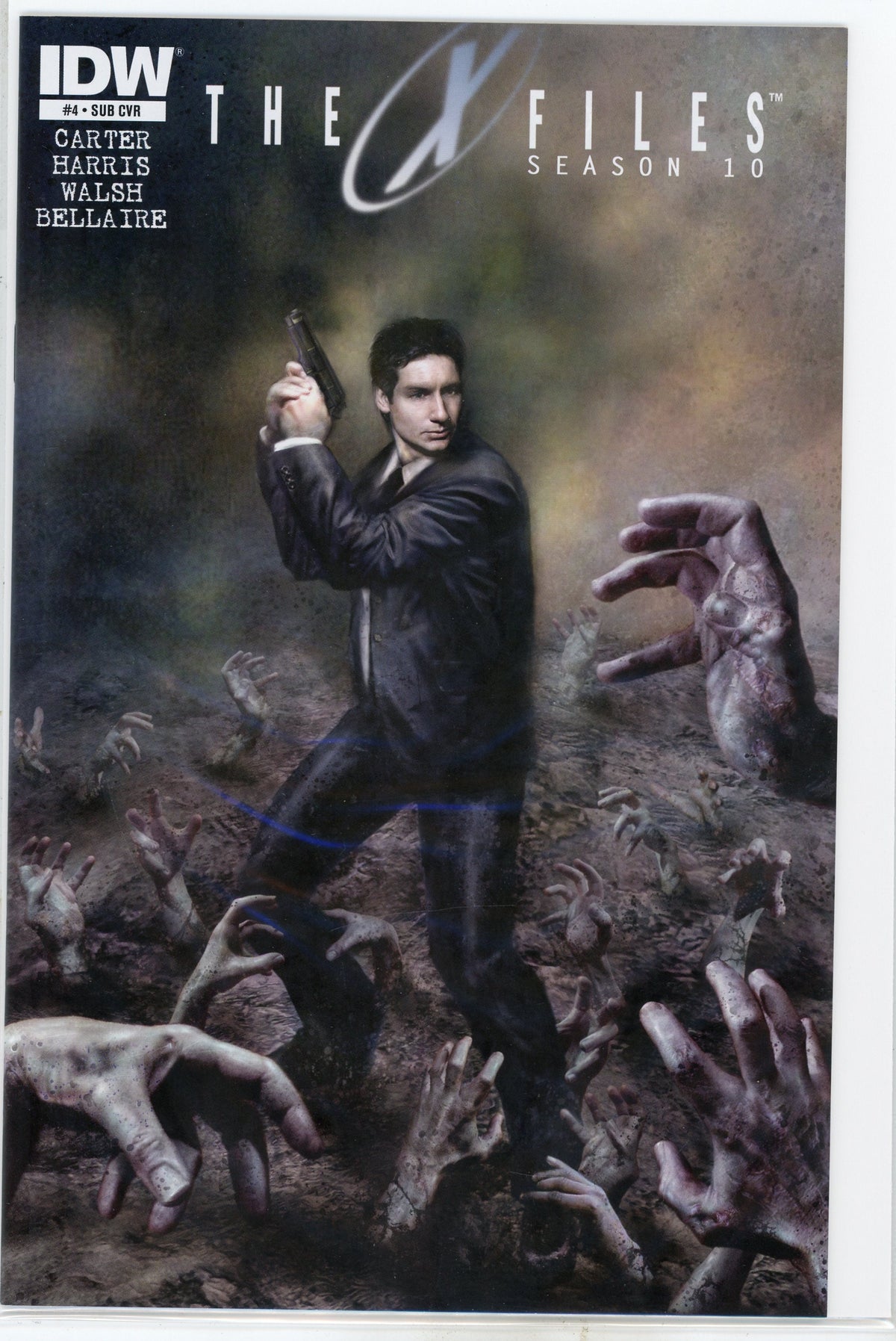 THE X-FILES SEASON 10 NM #4 SUB COVER TERRIFYING COVER GREAT LOOKING GLOSS
