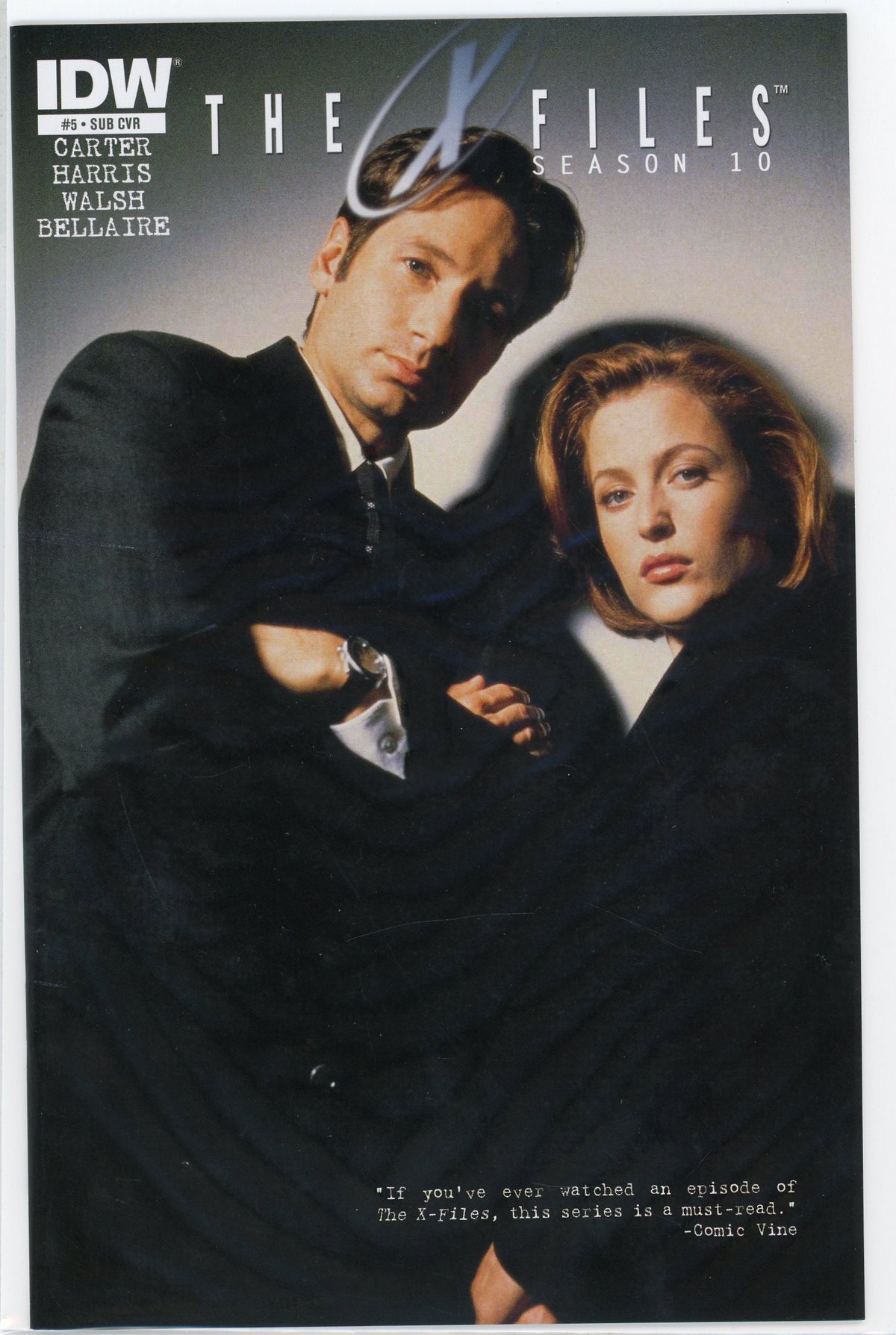 THE X-FILES SEASON 10 NM #5 SUB COVER AWESOME PHOTO COVER GREAT GLOSS