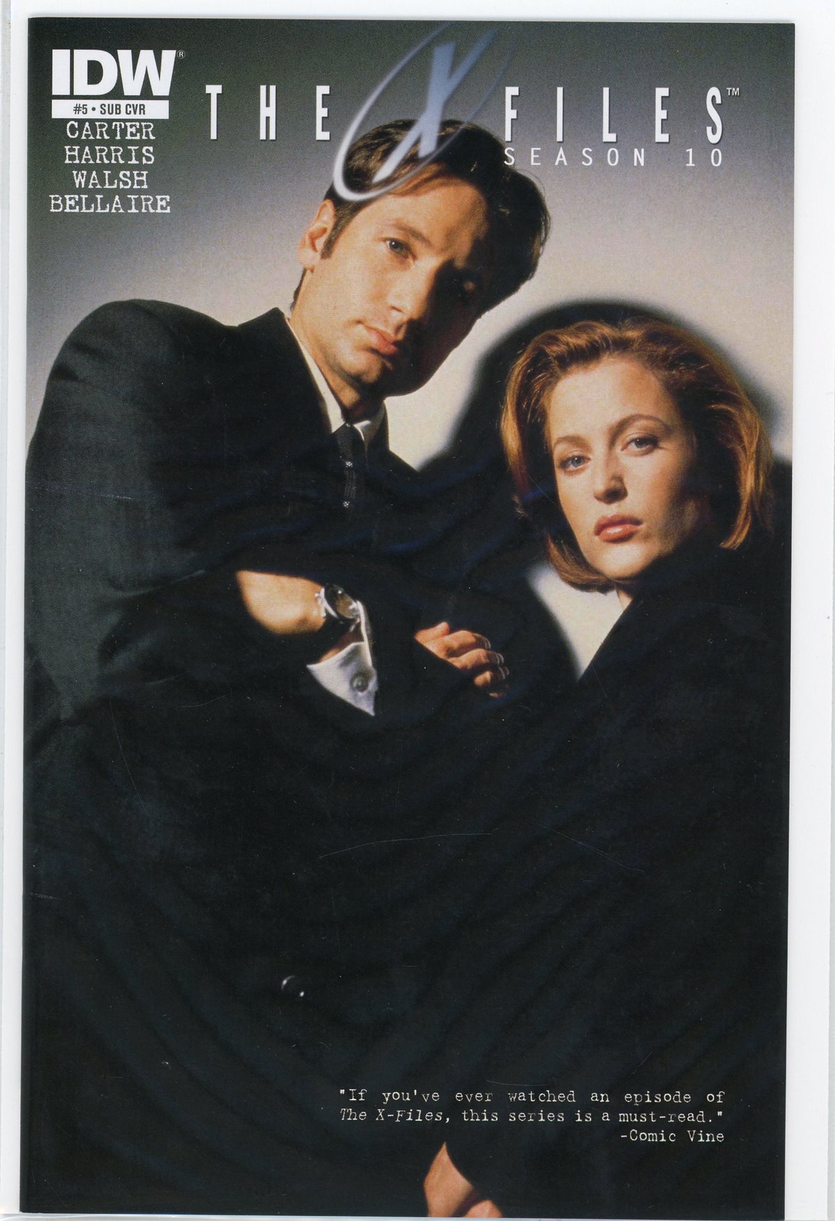 THE X-FILES SEASON 10 NM #5 SUB COVER GREAT PHOTO COVER WONDROUS GLOSS
