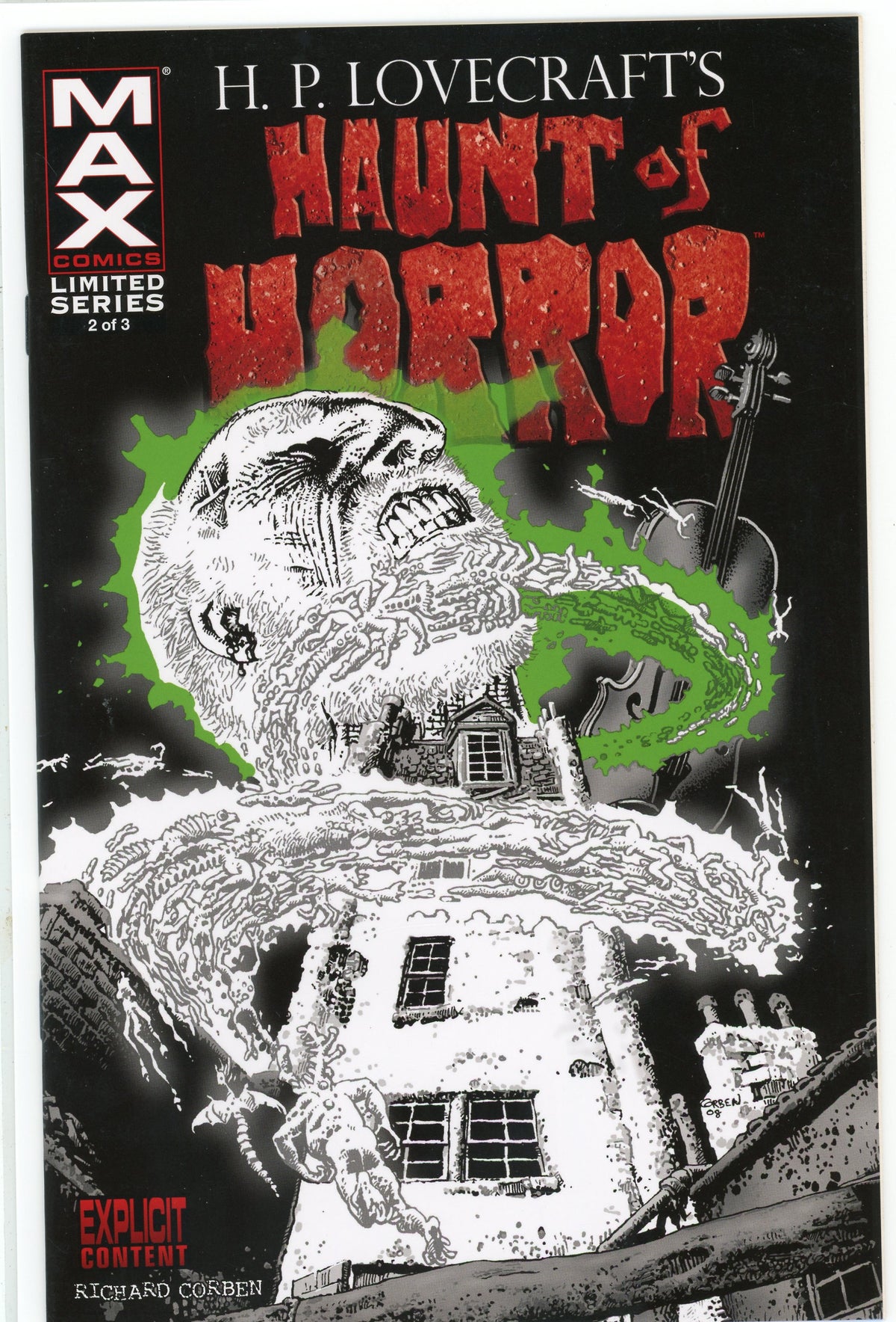 HP LOVECRAFTS HAUNT OF HORROR #2 OF 3 NM TERRIFYING COVER NICE GLOSS