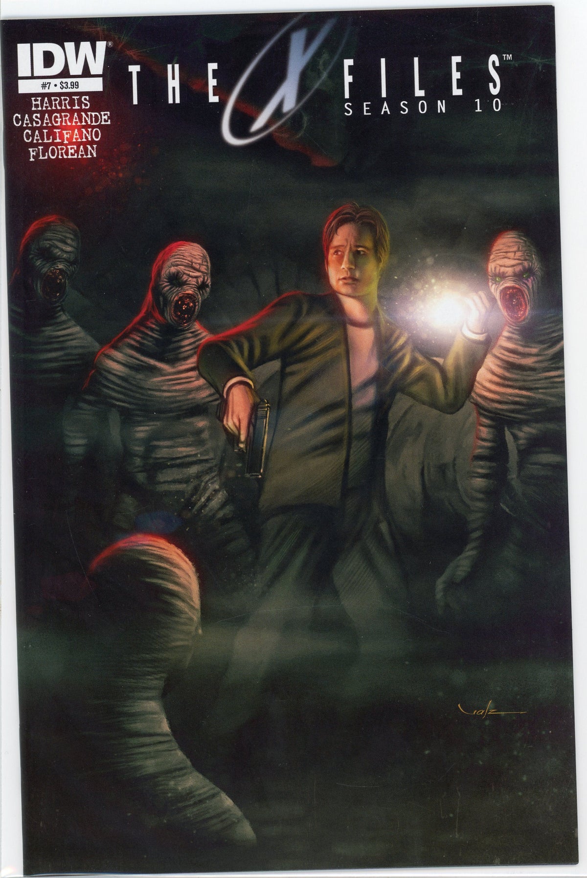 THE X-FILES #7 SEASON 10 NM TERRIFYING COVER MIND NUMBING GLOSS