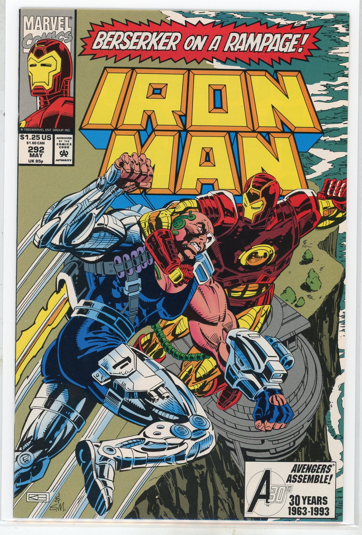 IRON MAN #292 NM ACTION PACKED COVER GLOSSY SHEEN