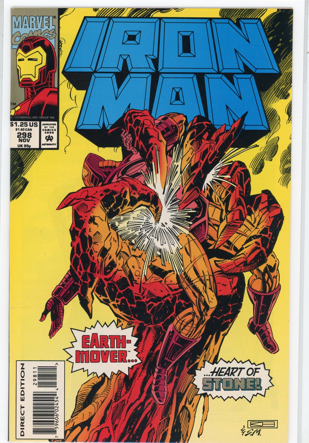 IRON MAN #298 NM FABULOUS COLOR PALETTE ACTION PACKED COVER