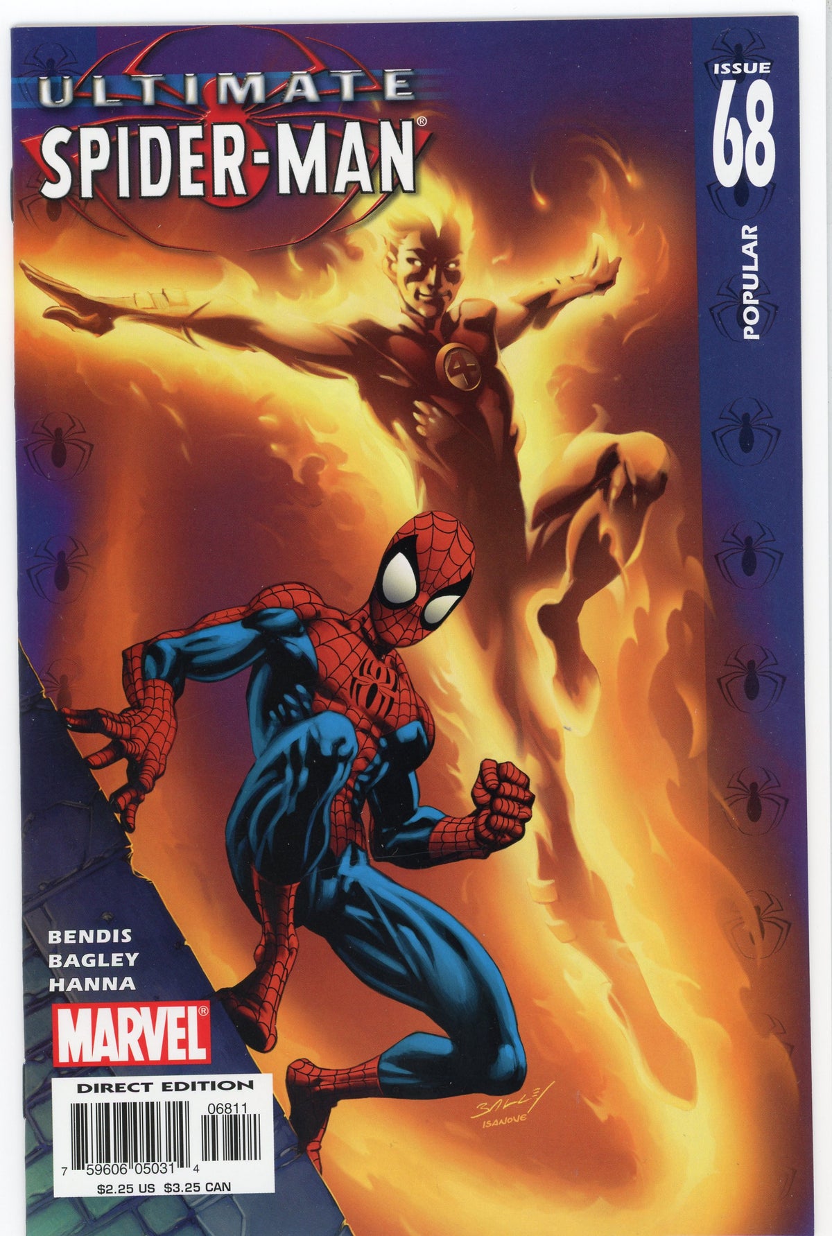 ULTIMATE SPIDERMAN #68 NM INCENDIARY COVER BENDIS WORK KILLER GLOSS