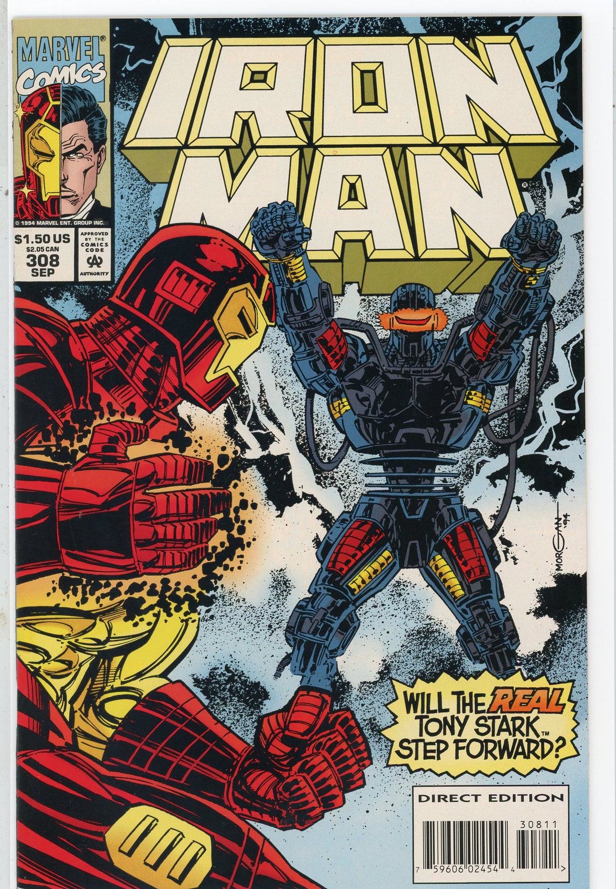 IRON MAN #308 NM MAJESTIC COVER UNDYING GLOSSY SHEEN