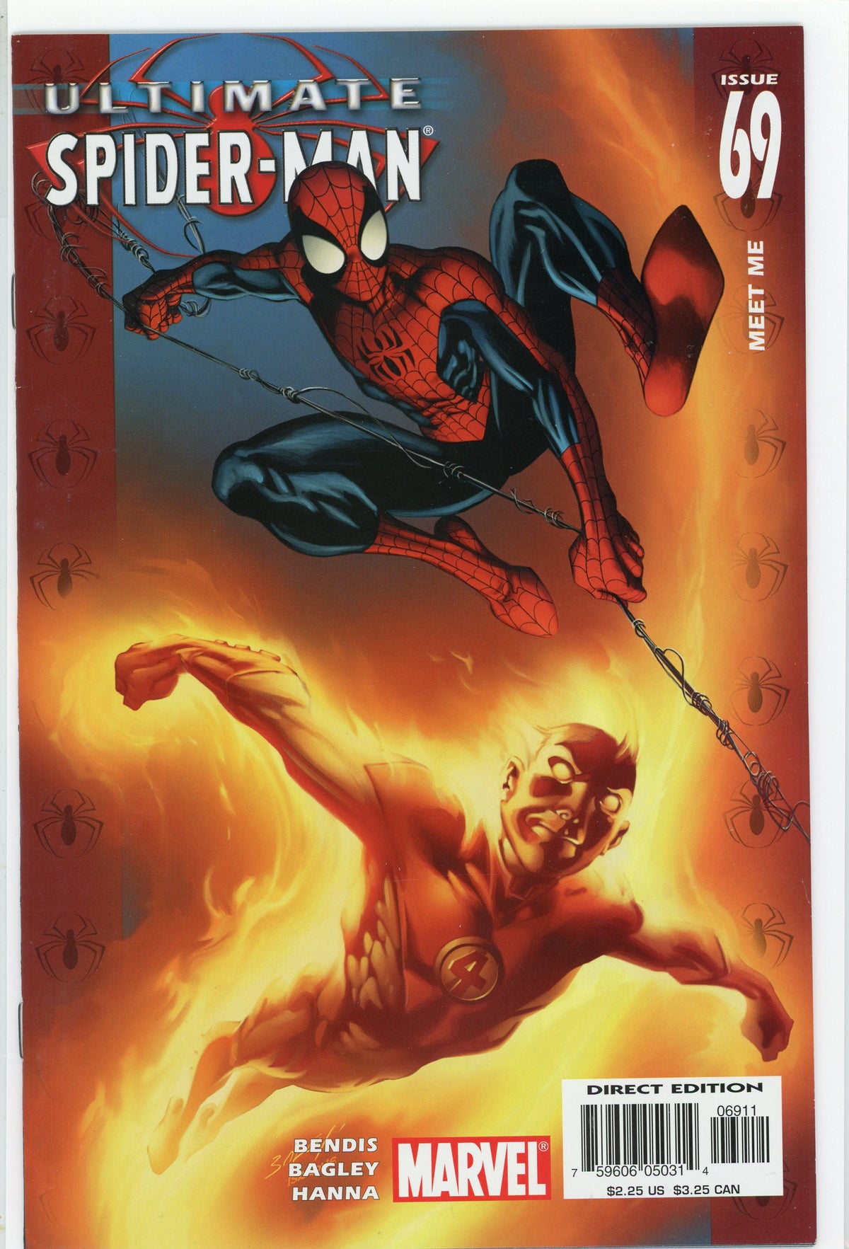 ULTIMATE SPIDERMAN #69 NM AWESOME COVER BENDIS WORK GLISTENING SHEEN