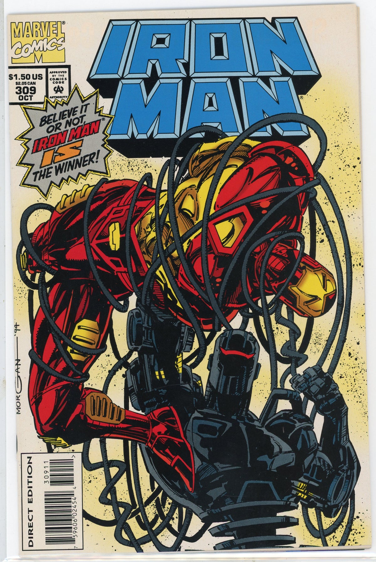 IRON MAN #309 NM EPIC BATTLE COVER INCREDIBLE SHINE