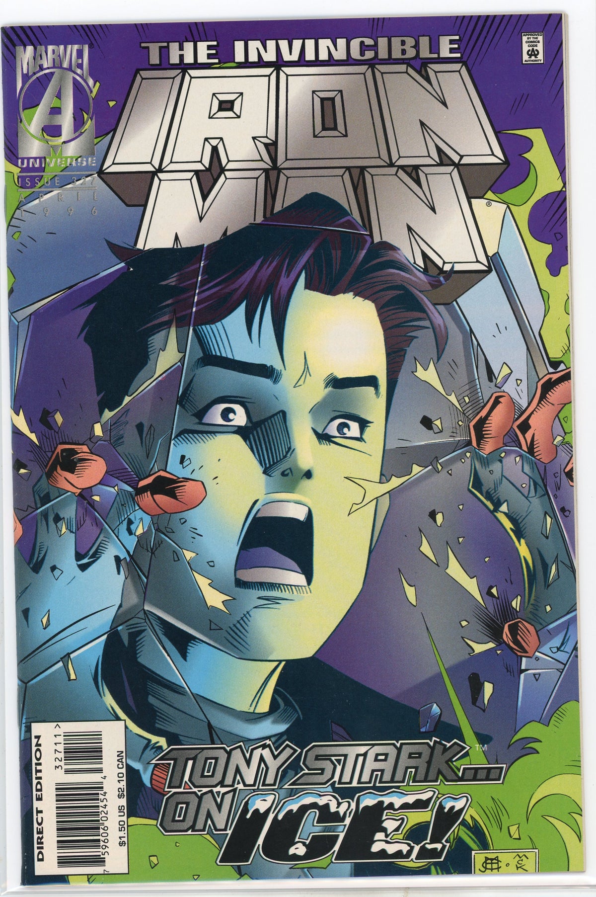 THE INVINCIBLE IRON MAN #327 NM OUTSTANDING COVER KILLER GLOSS