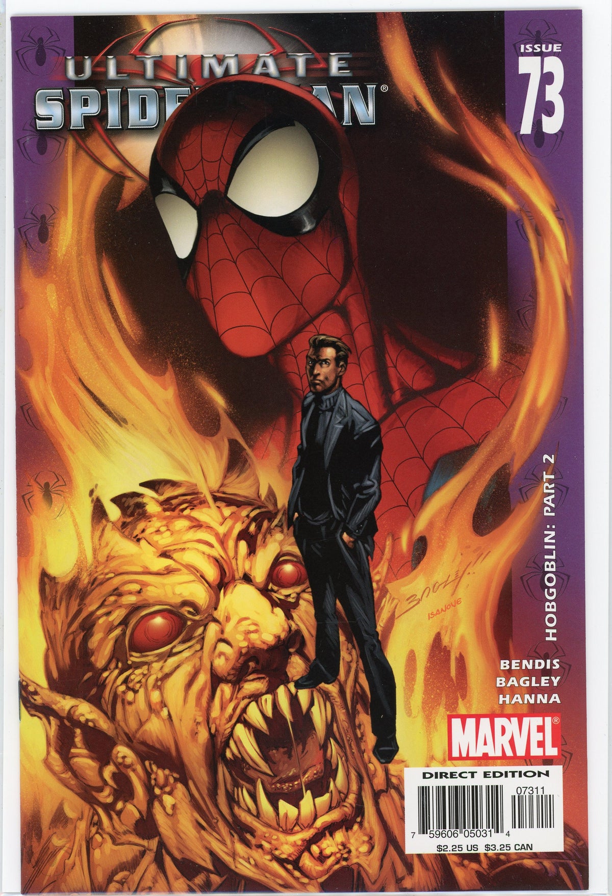 ULTIMATE SPIDERMAN #73 NM BENDIS WORK STUNNING COVER INCREDIBLE GLOSS