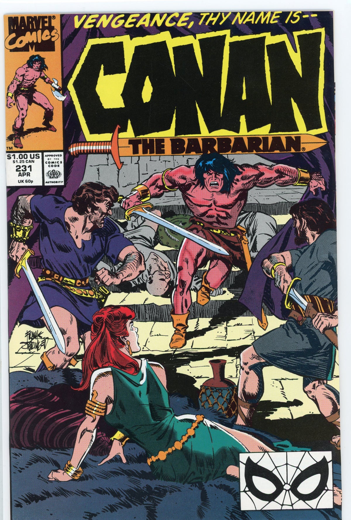 CONAN THE BARBARIAN #231 NM PHENOMENAL COVER STUNNING SHEEN