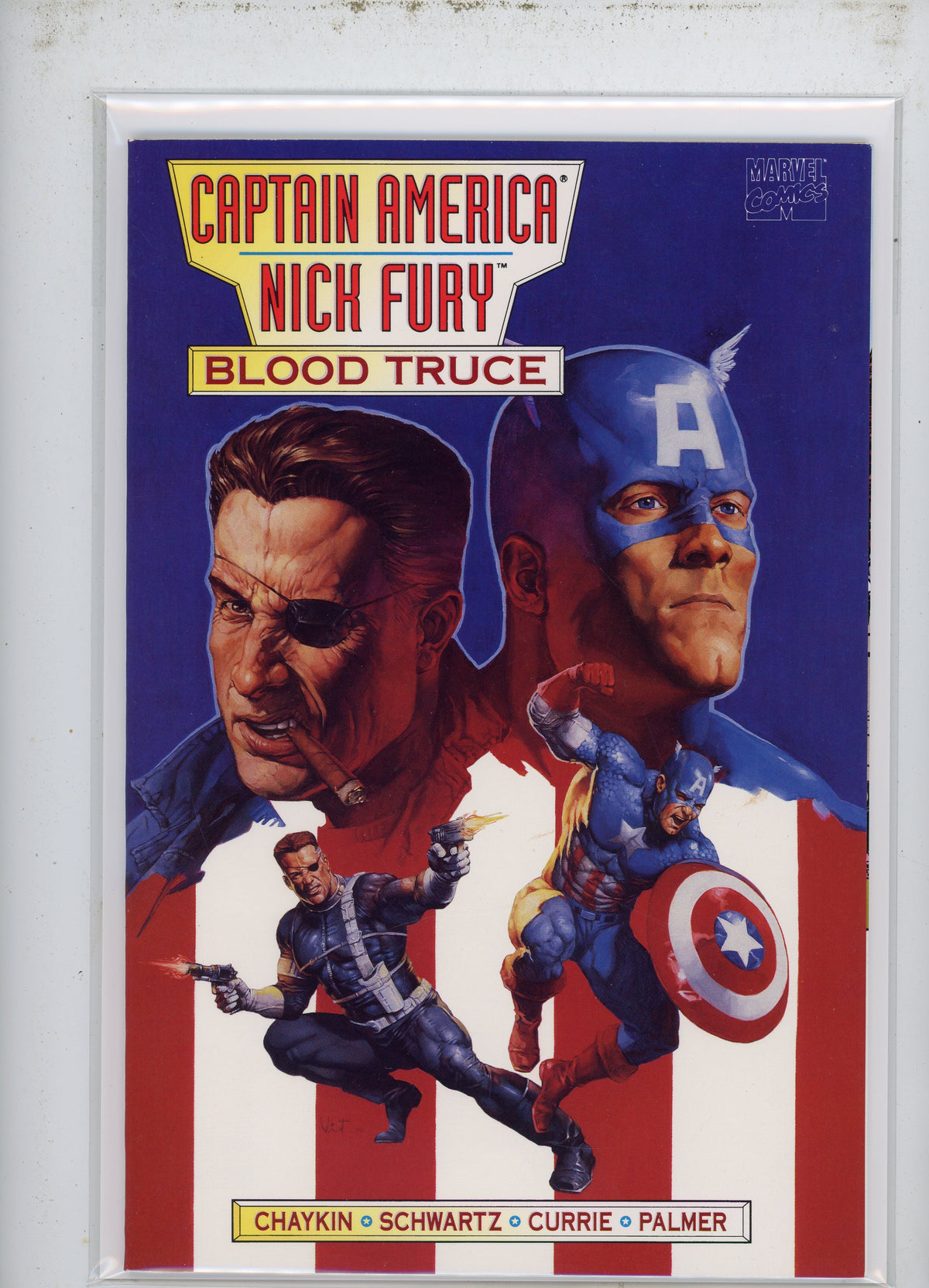 CAPTAIN AMERICA NICK FURY BLOOD TRUCE NM GORGEOUS COVER CHAYKIN WORK
