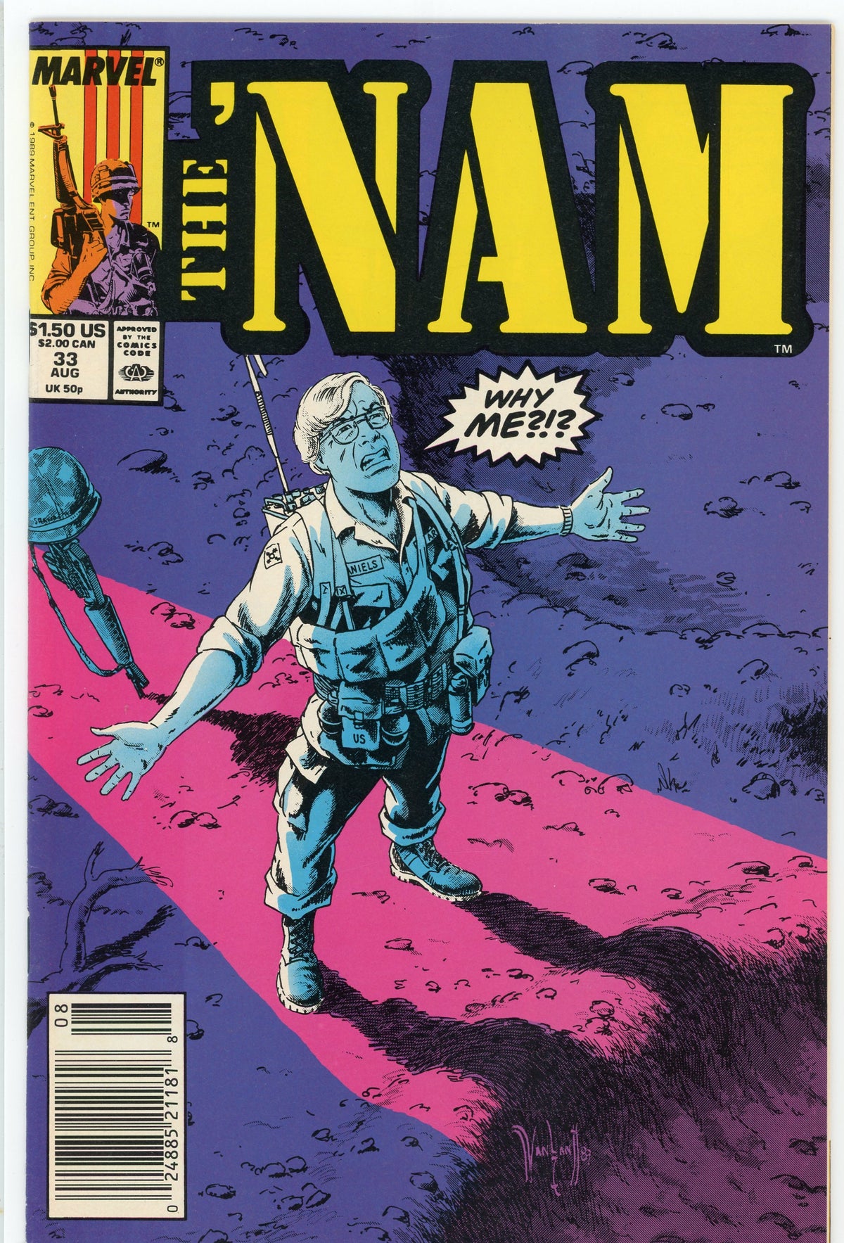 THE NAM #33 NM NEWSTAND INCREDIBLE COVER KILLER SHEEN