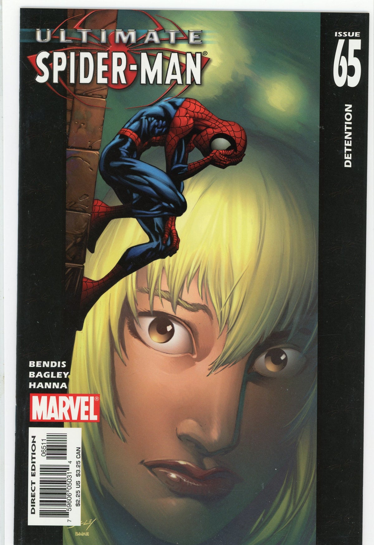 ULTIMATE SPIDERMAN #65 NM INCREDIBLE COVER BENDIS BAGLEY WORK NICE SHEEN