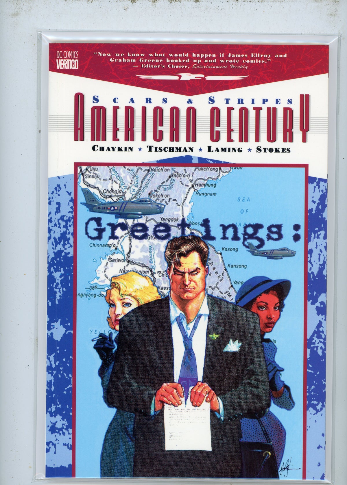 AMERICAN CENTURY SCARS AND STRIPES NM CHAYKIN WORK SPELLBINDING COVER