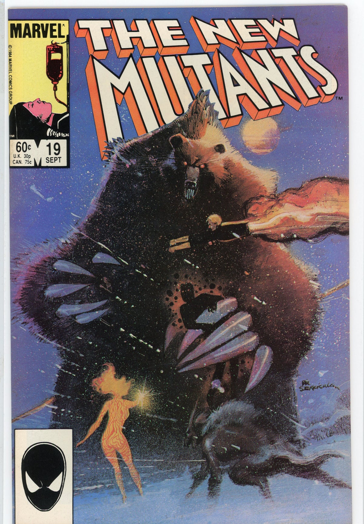 THE NEW MUTANTS #19 NM CLASSIC SIENKIEWICZ COVER GEM NICE SHEEN