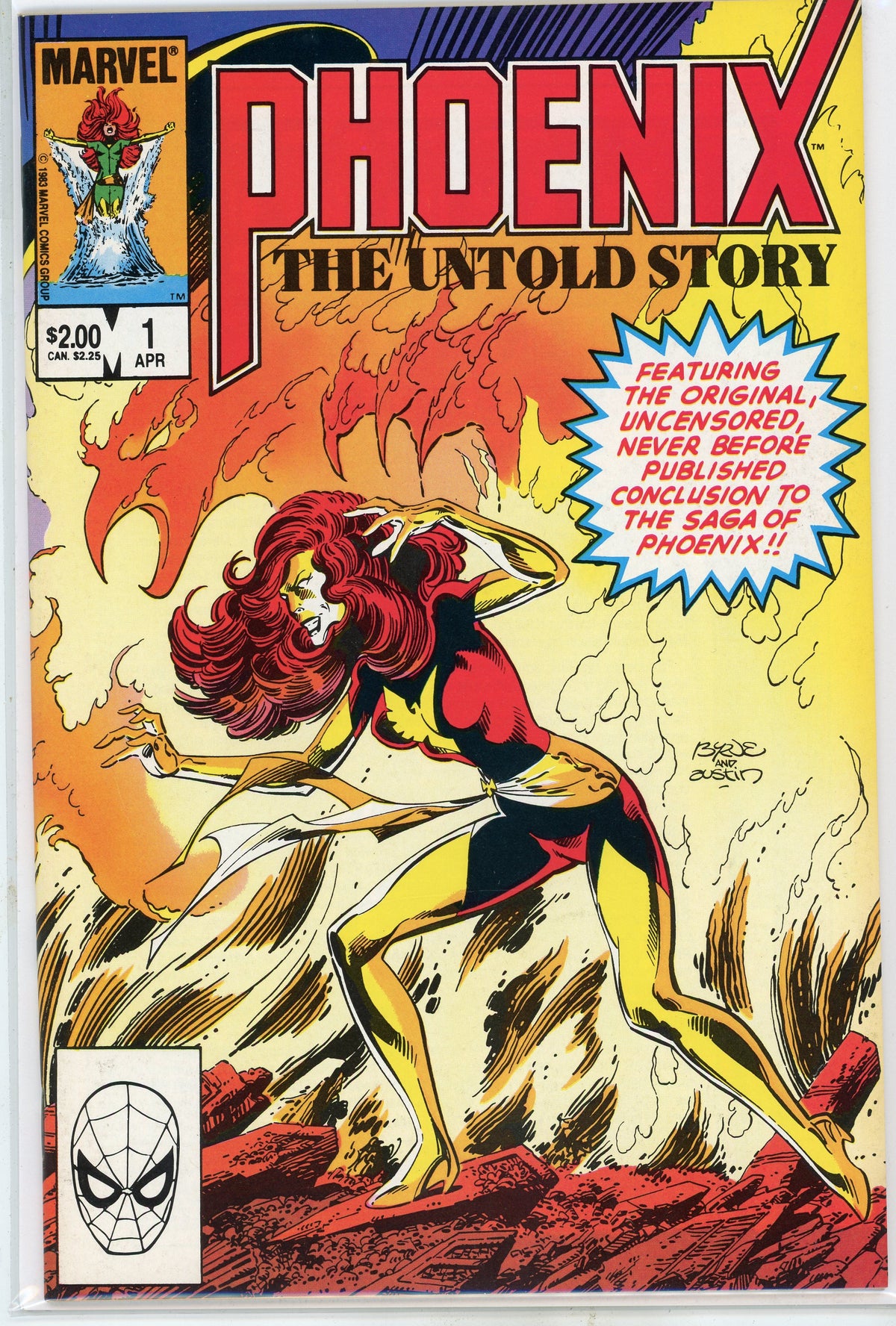 PHOENIX THE UNTOLD STORY #1 NM INCENDIARY COVER KEY ISSUE GEM