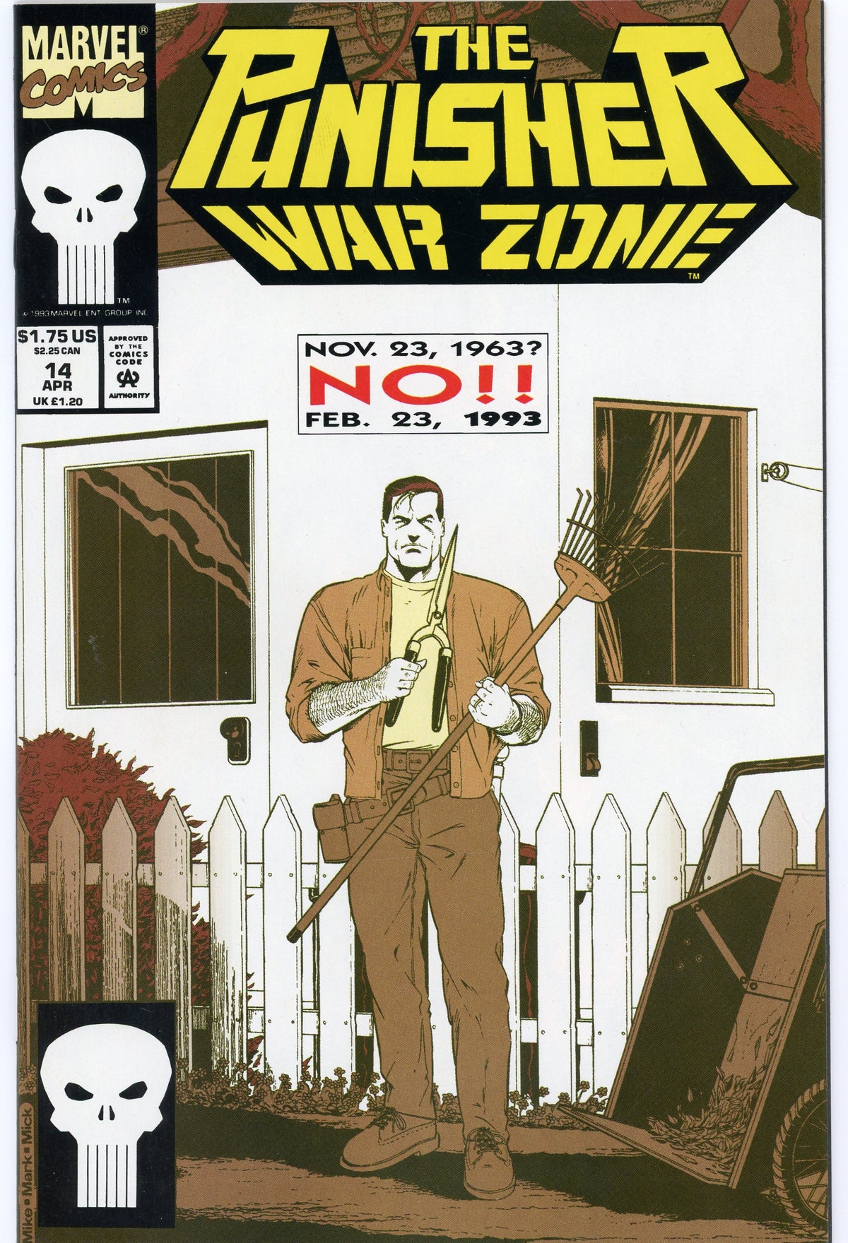 PUNISHER WAR ZONE #14 NM AWE INSPIRING COVER SWEET GLOSSY FINISH