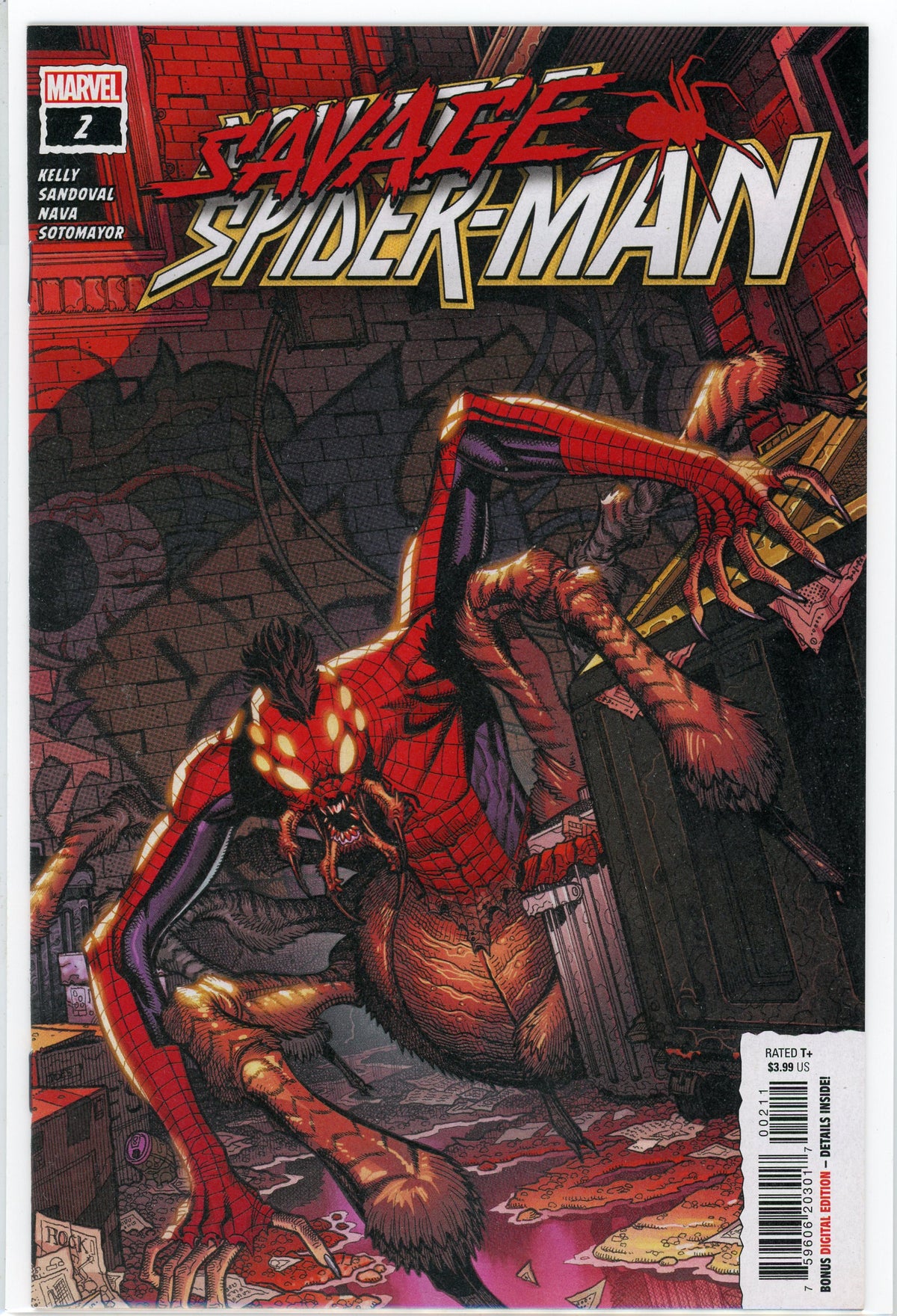 SAVAGE SPIDERMAN #2 NM WONDROUS COVER KILLER GLOSS