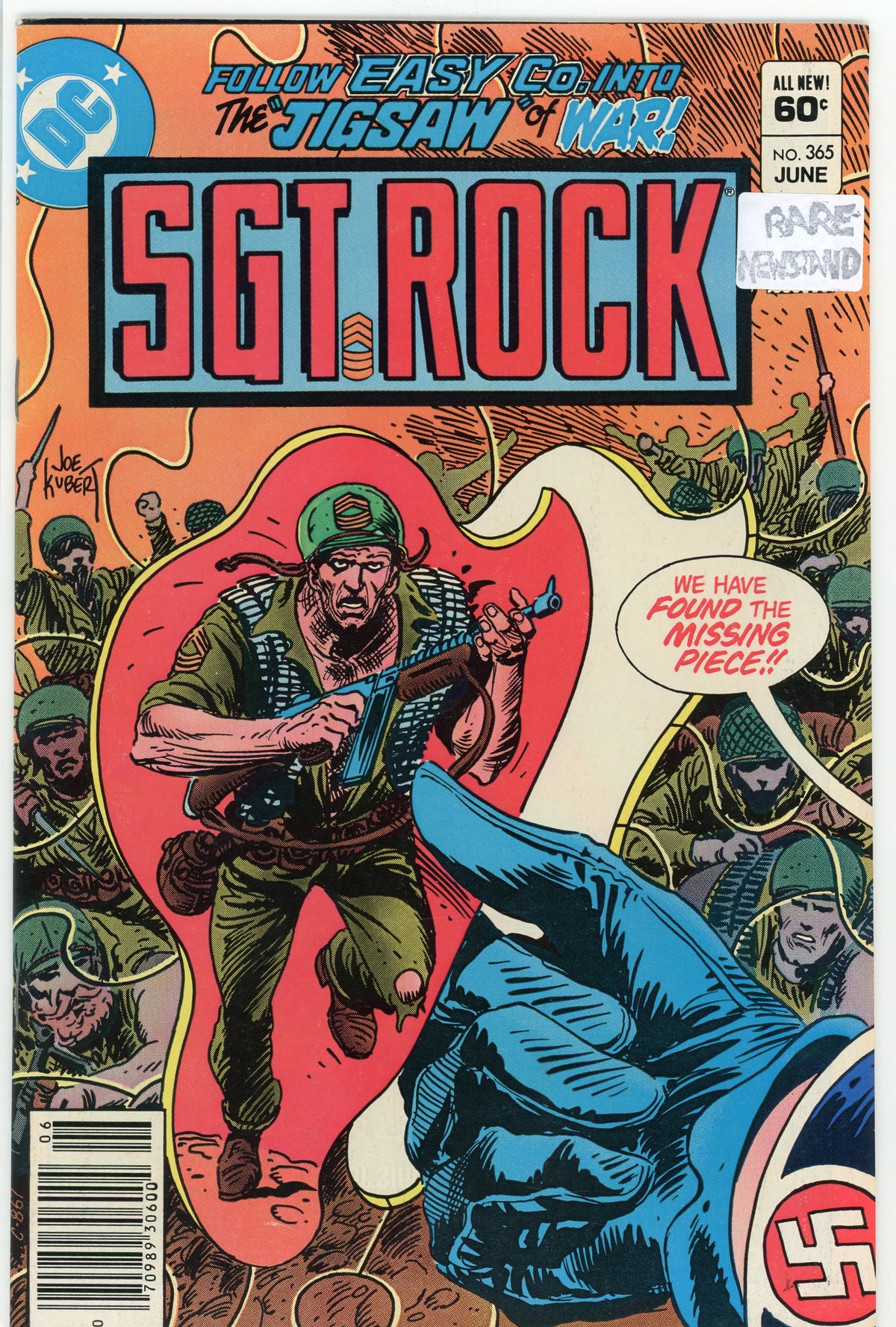 SGT. ROCK #365 NM RARE NEWSTAND CLASSIC KUBERT COVER NICE FINISH