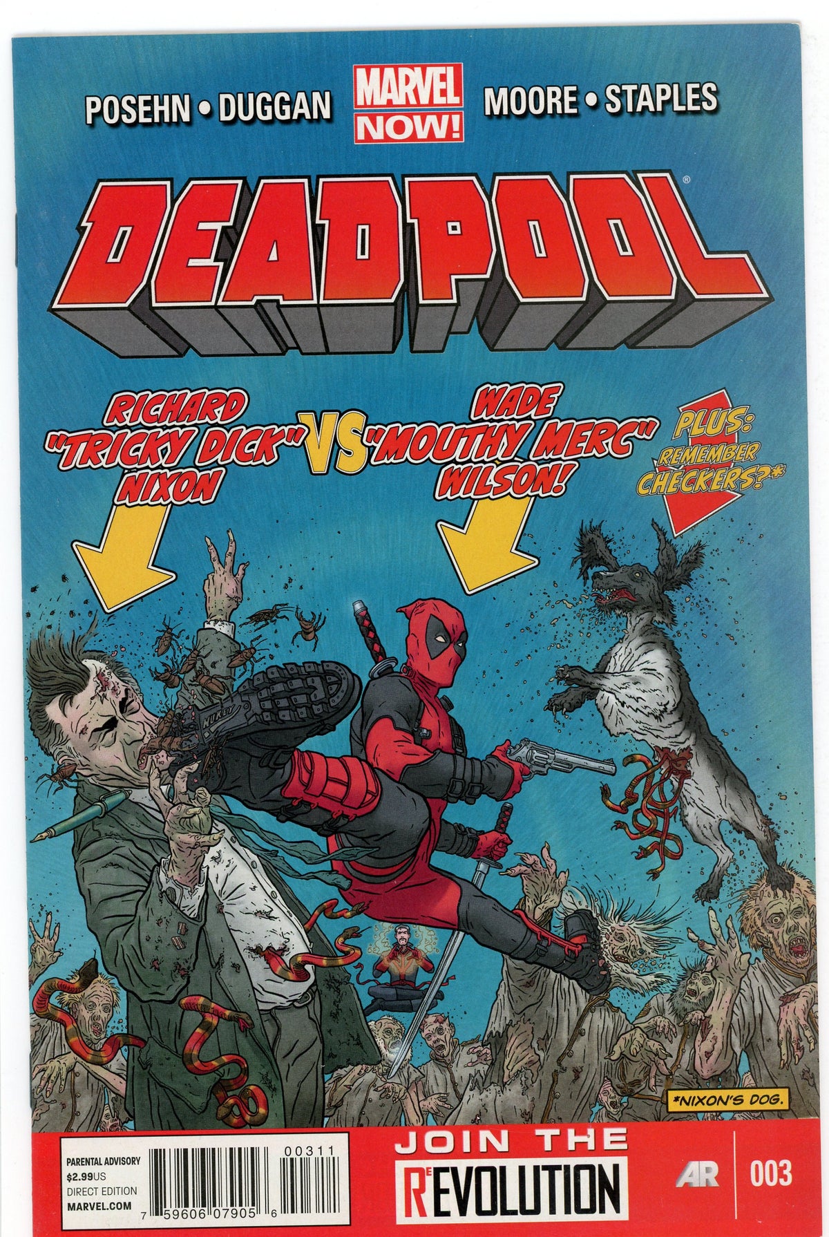 DEADPOOL #3 NM INCREDIBLE BATTLE COVER NICE SHINE AND GLOSS
