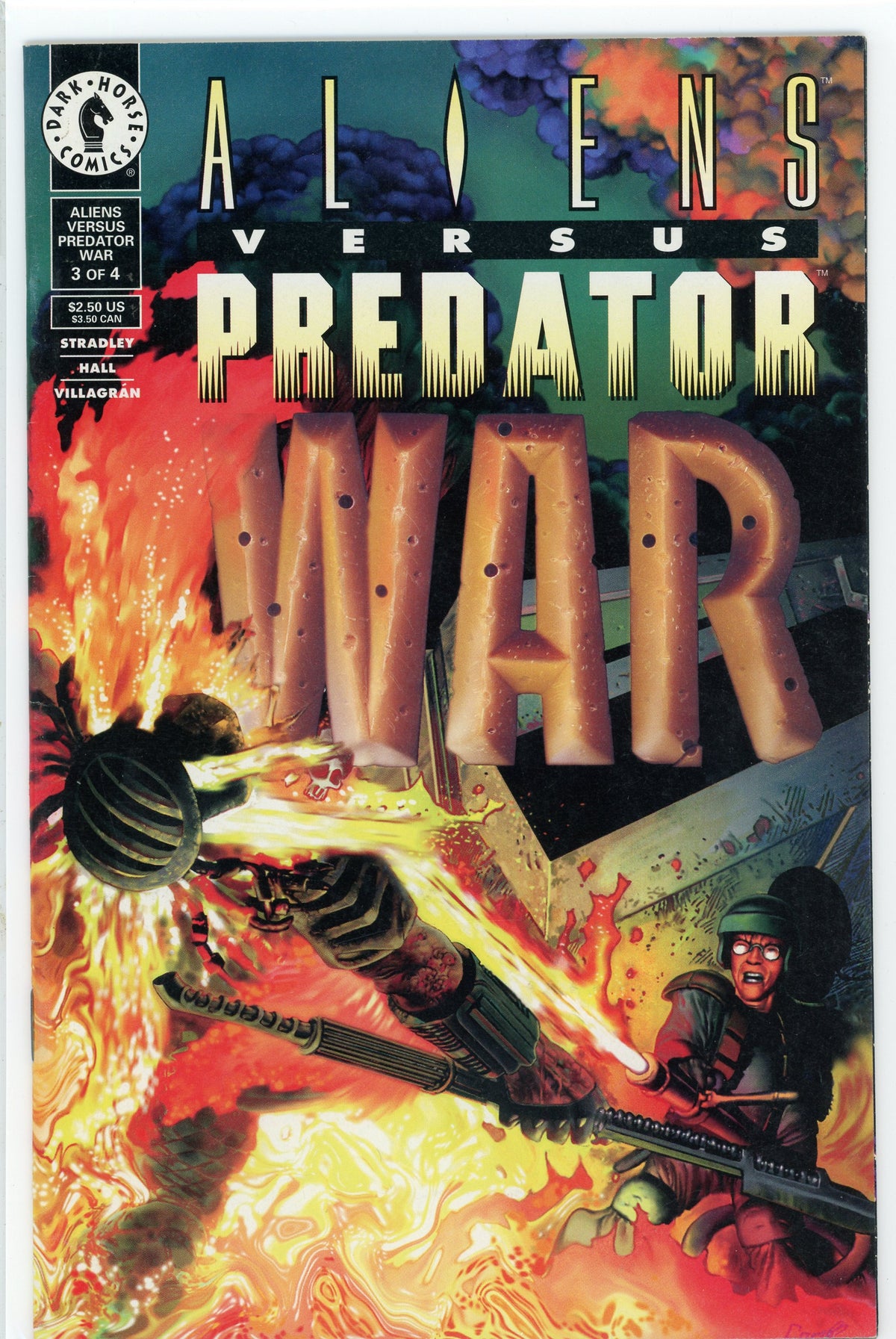 ALIENS VS. PREDATOR #3 OF 4 NM SENSATIONAL COVER HI SHEEN GLOSS