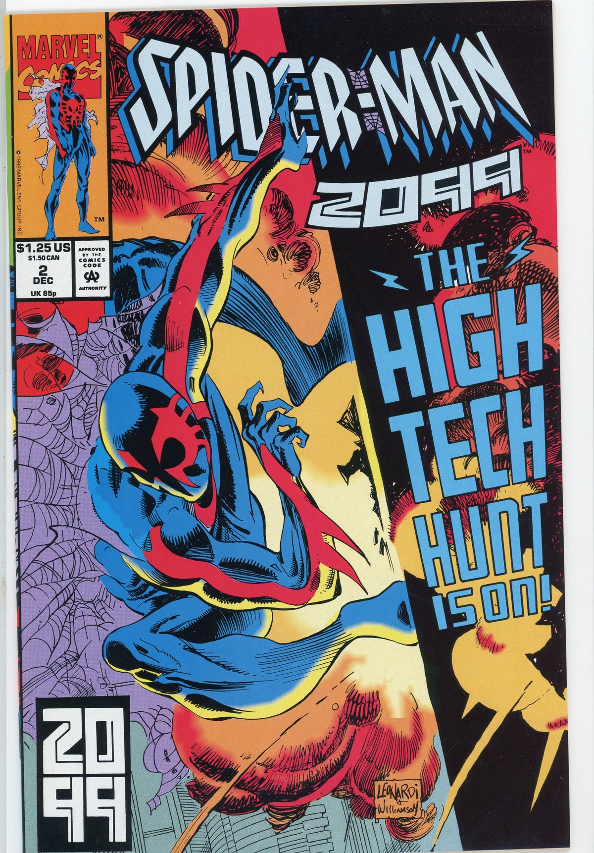 SPIDERMAN 2099 #2 NM PHENOMENAL COVER KILLER SHEEN