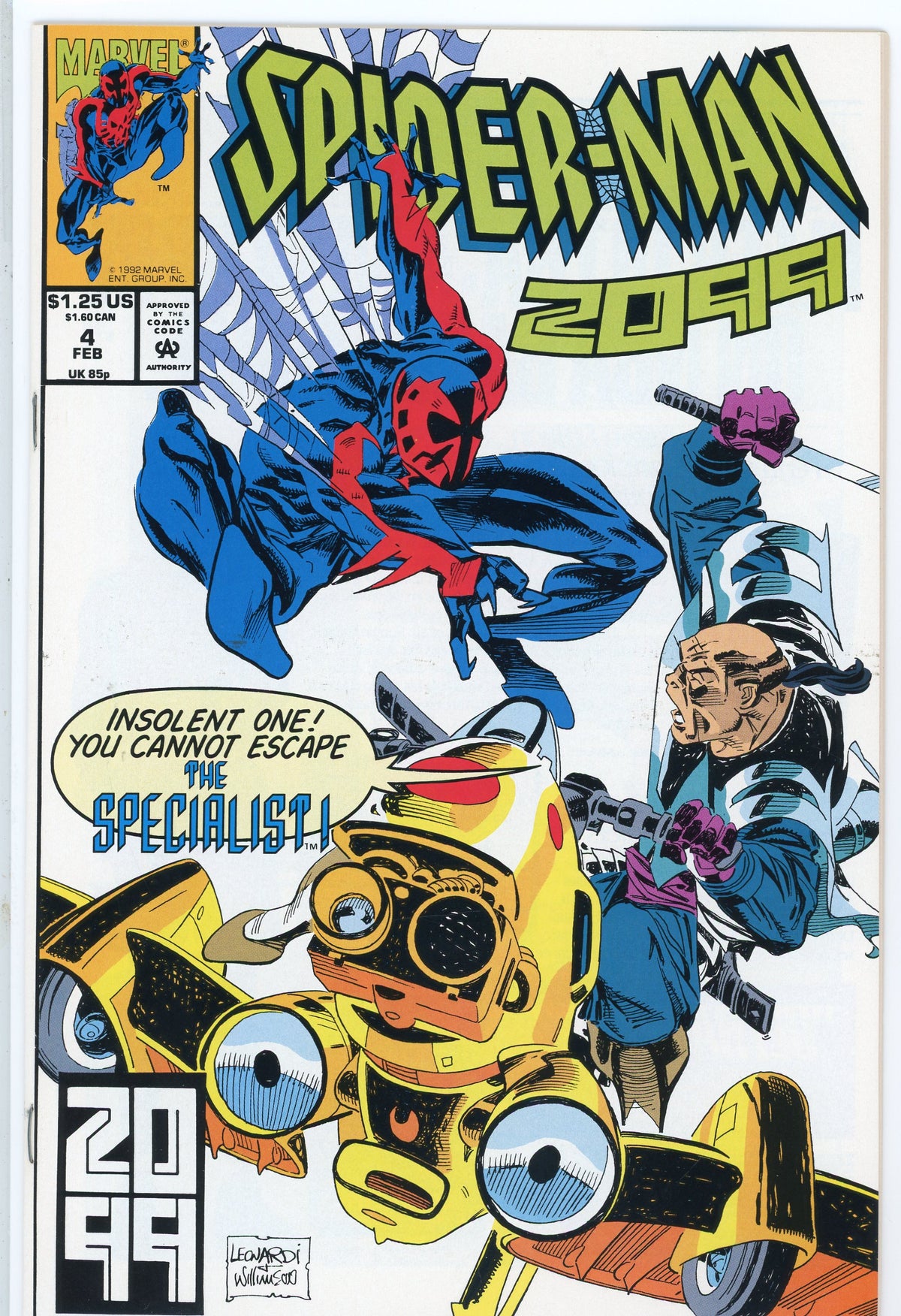 SPIDERMAN 2099 #4 NM GREAT LEONARDI COVER AMAZING GLOSSY FINISH