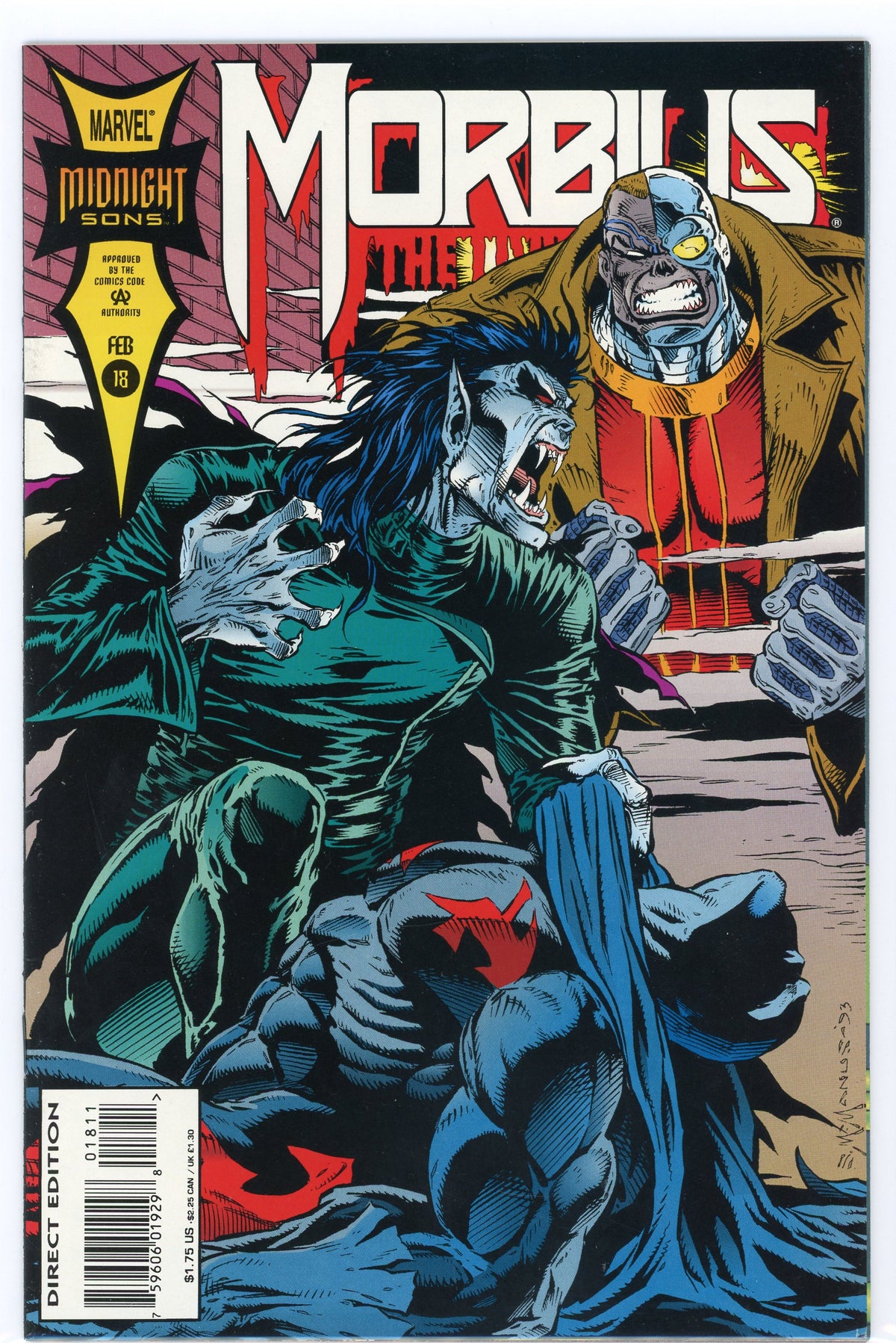 MORBIUS #18 NM MIDNIGHT SONS GLISTENING COLORS AWESOME COVER