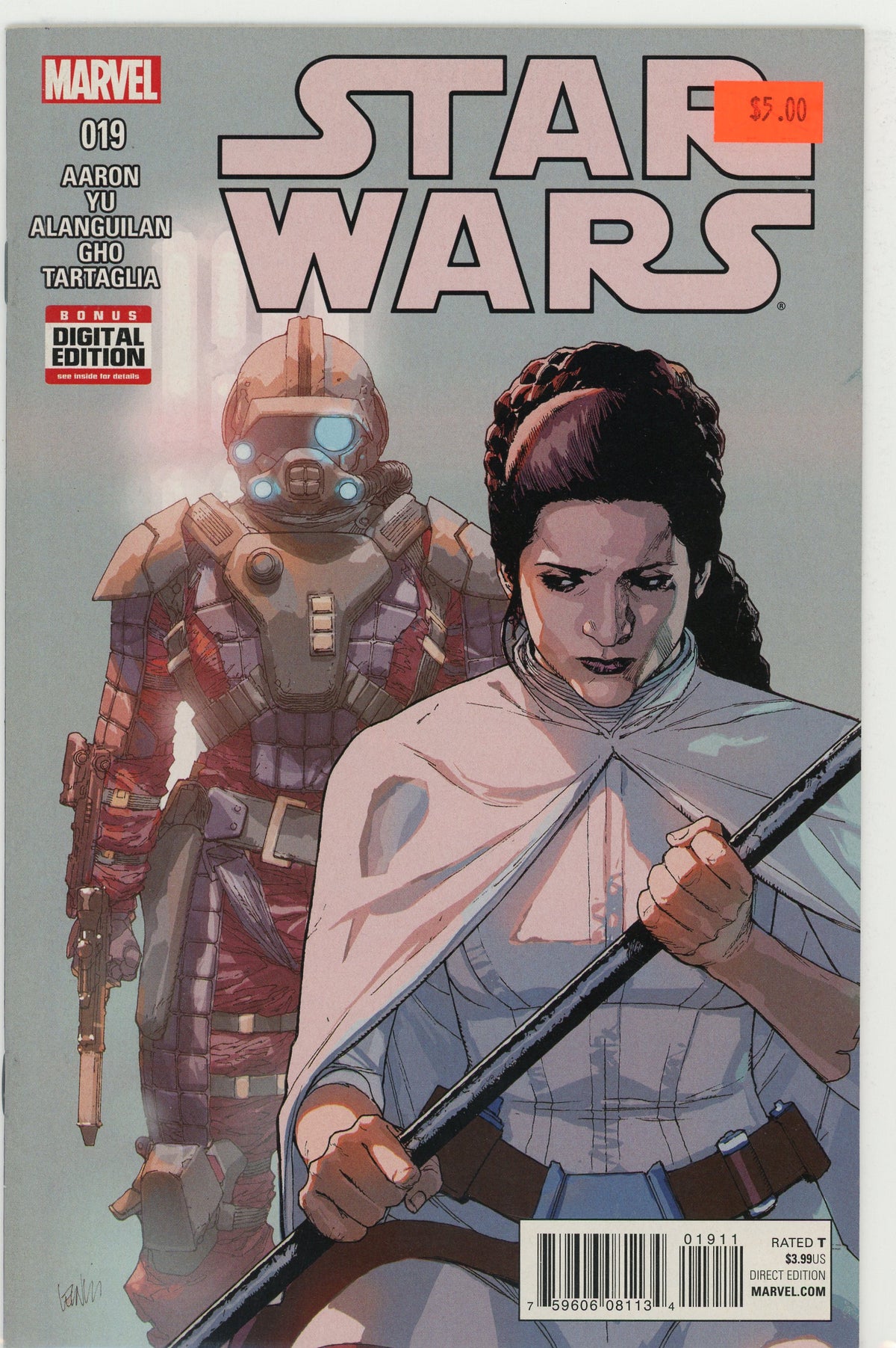 STAR WARS #19 NM AARON WORK PRINCESSS LEIA SPOTLIGHT GLOSSY SHEEN