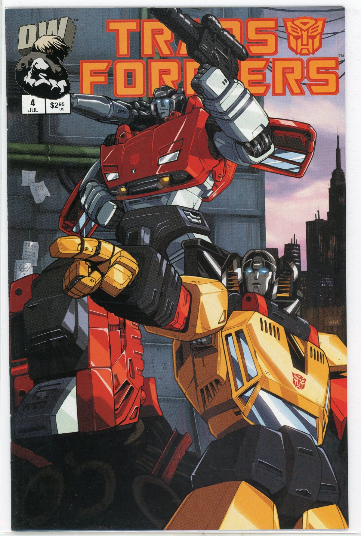 TRANSFORMERS #4 NM INCREDIBLE COVER GLOSSY SHEEN