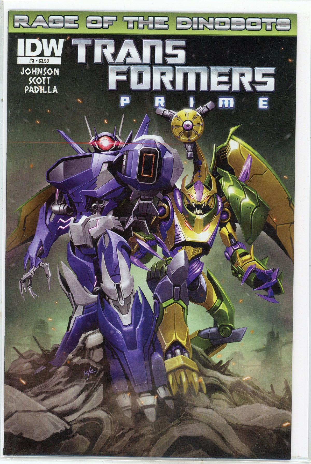 TRANSFORMERS PRIME #3 NM STUNNING COVER BEAUTIFUL GLOSS