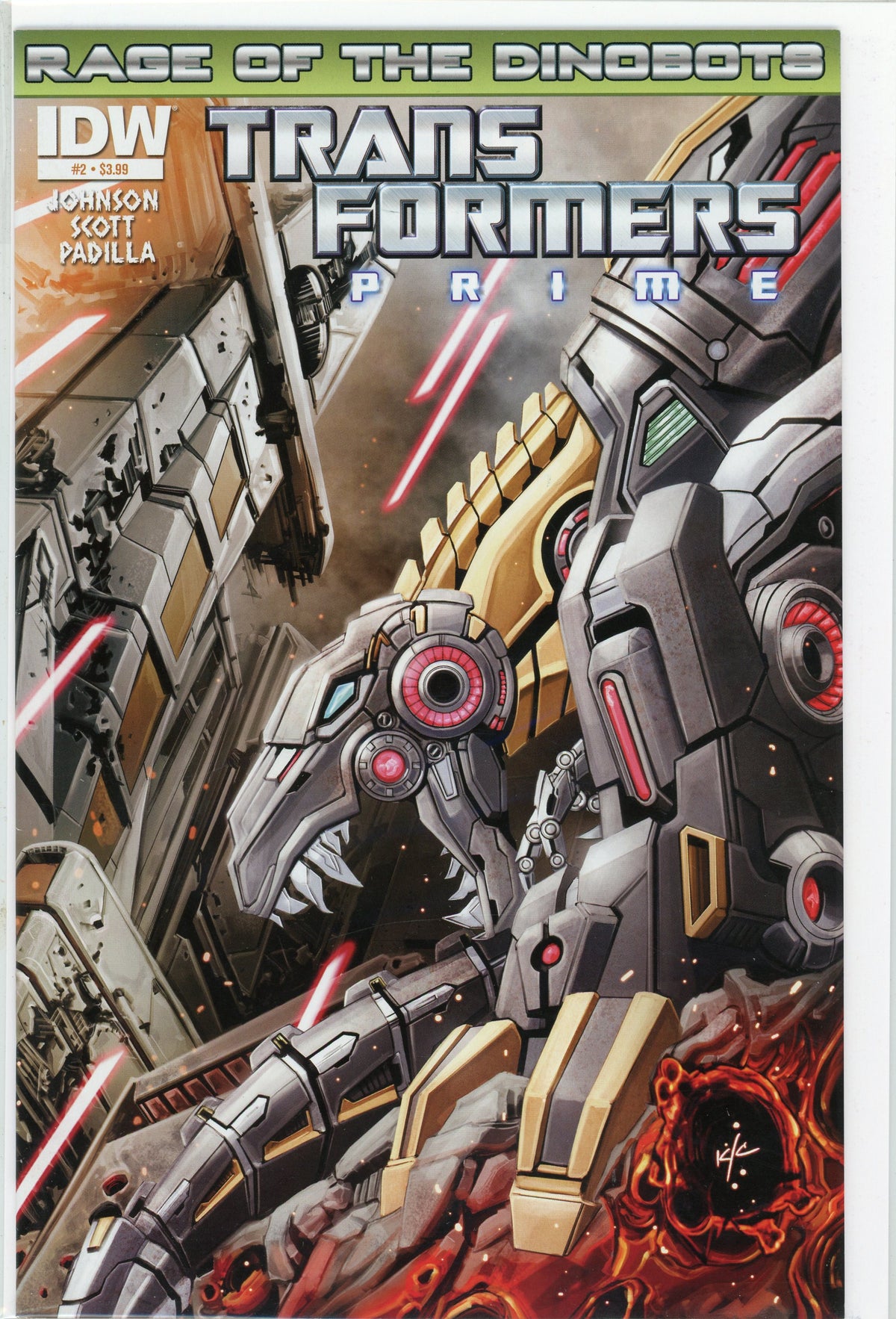 TRANSFORMERS PRIME #2 NM IDW COMICS BRILLIANT COVER LUSTROUS SHEEN