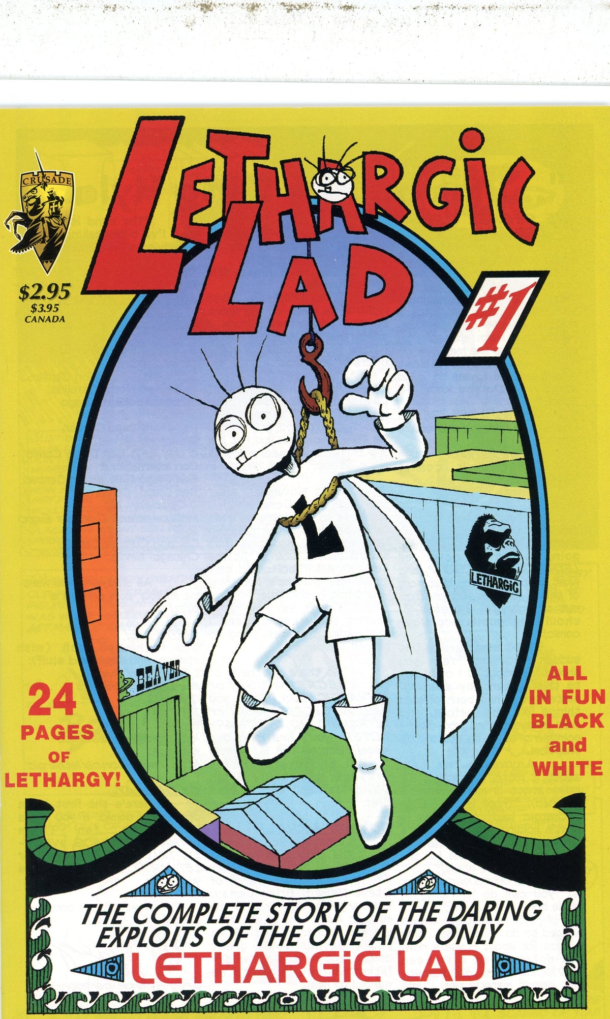 LETHARGIC LAD #1 NM HILARIOUS SUPERMAN #1 HOMAGE COVER BRILLIANT SHEEN