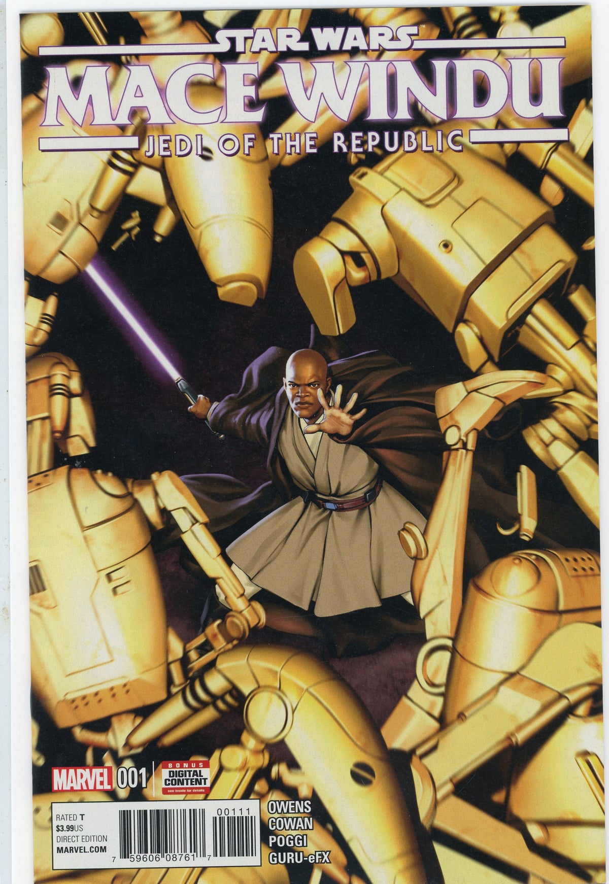 STAR WARS MACE WINDU #1 NM CLASSIC COVER KILLER SHEEN