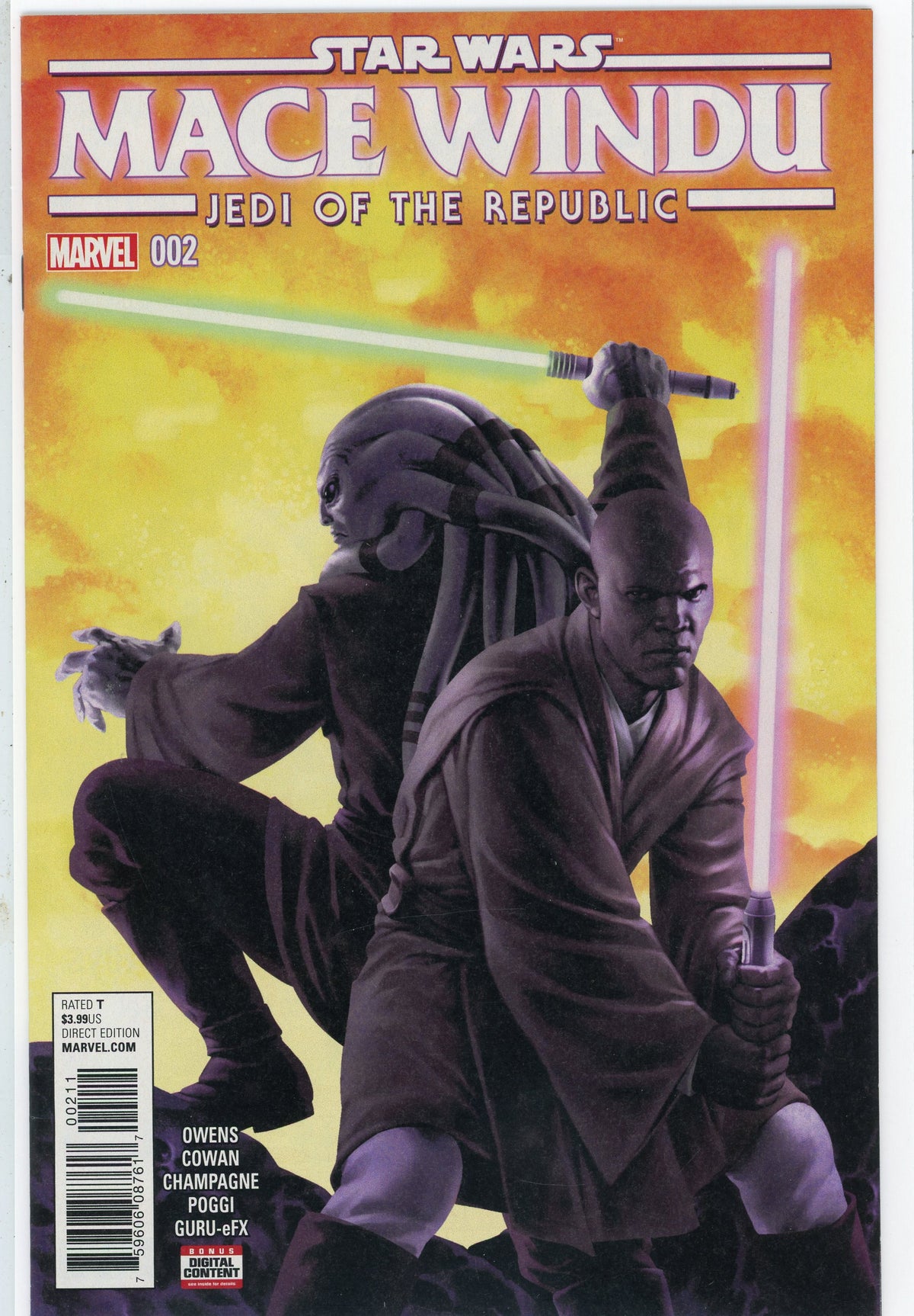 STAR WARS MACE WINDU #2 NM AWE INSPIRING COVER FANTASTIC GLOSS